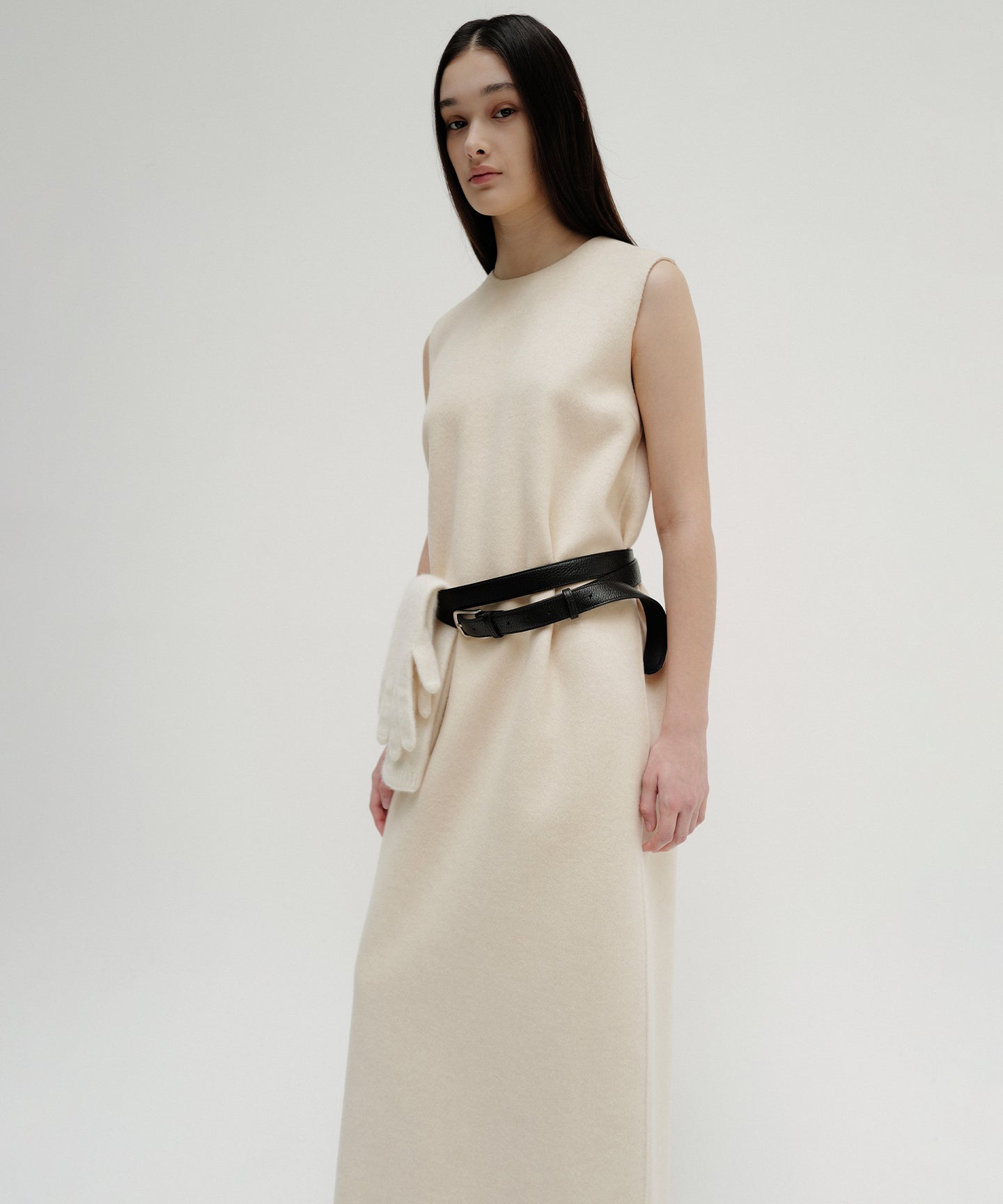 WOOL CASHMERE REVER WITH CLEAR / DRESS