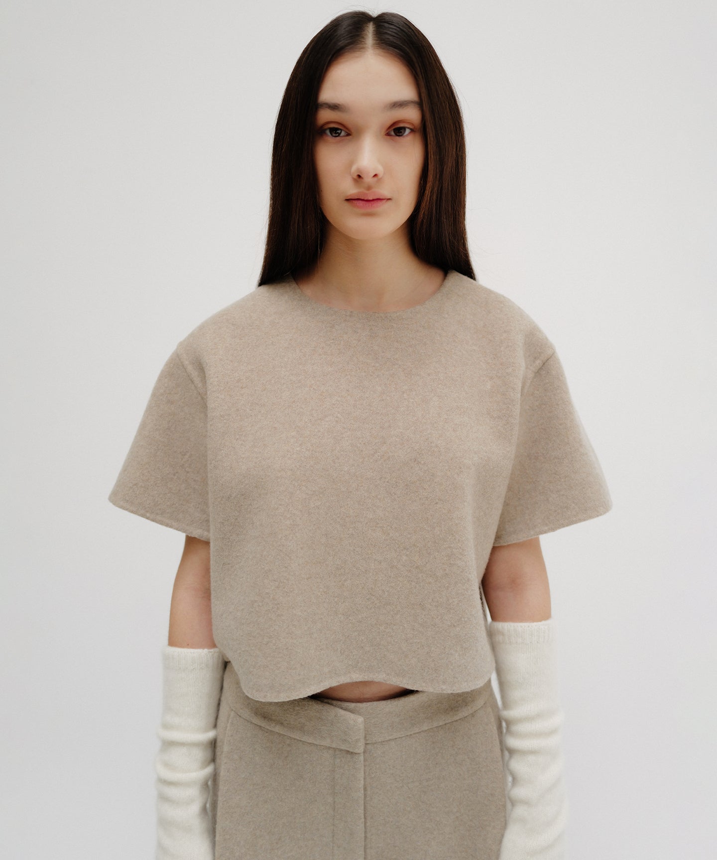 WOOL REVER  / BLOUSE