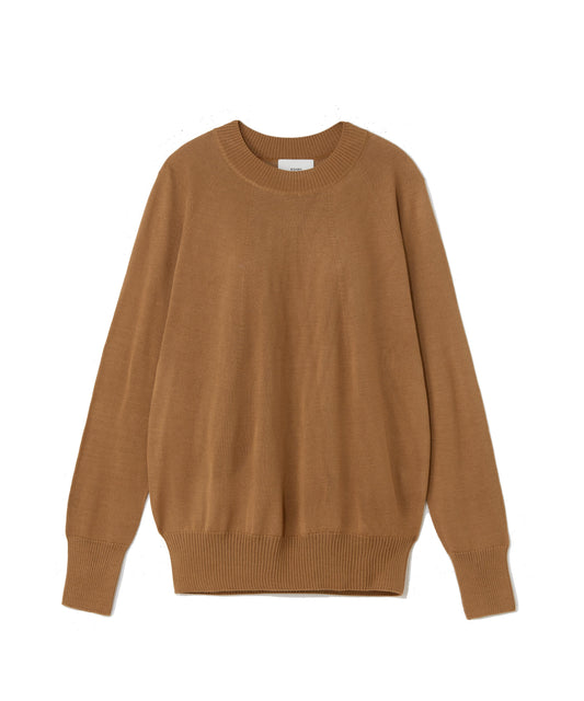 SILK WHOLEGARMENT / CREWNECK TSUTSUMU SWEATER