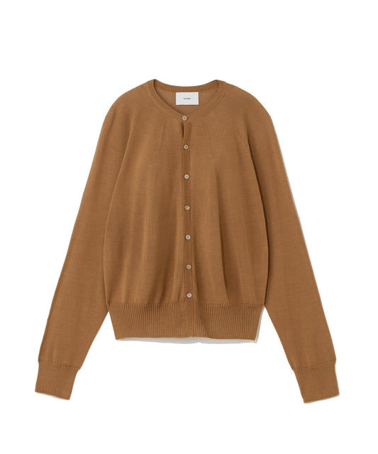 SILK WHOLEGARMENT / CREWNECK TSUTSUMU CARDIGAN