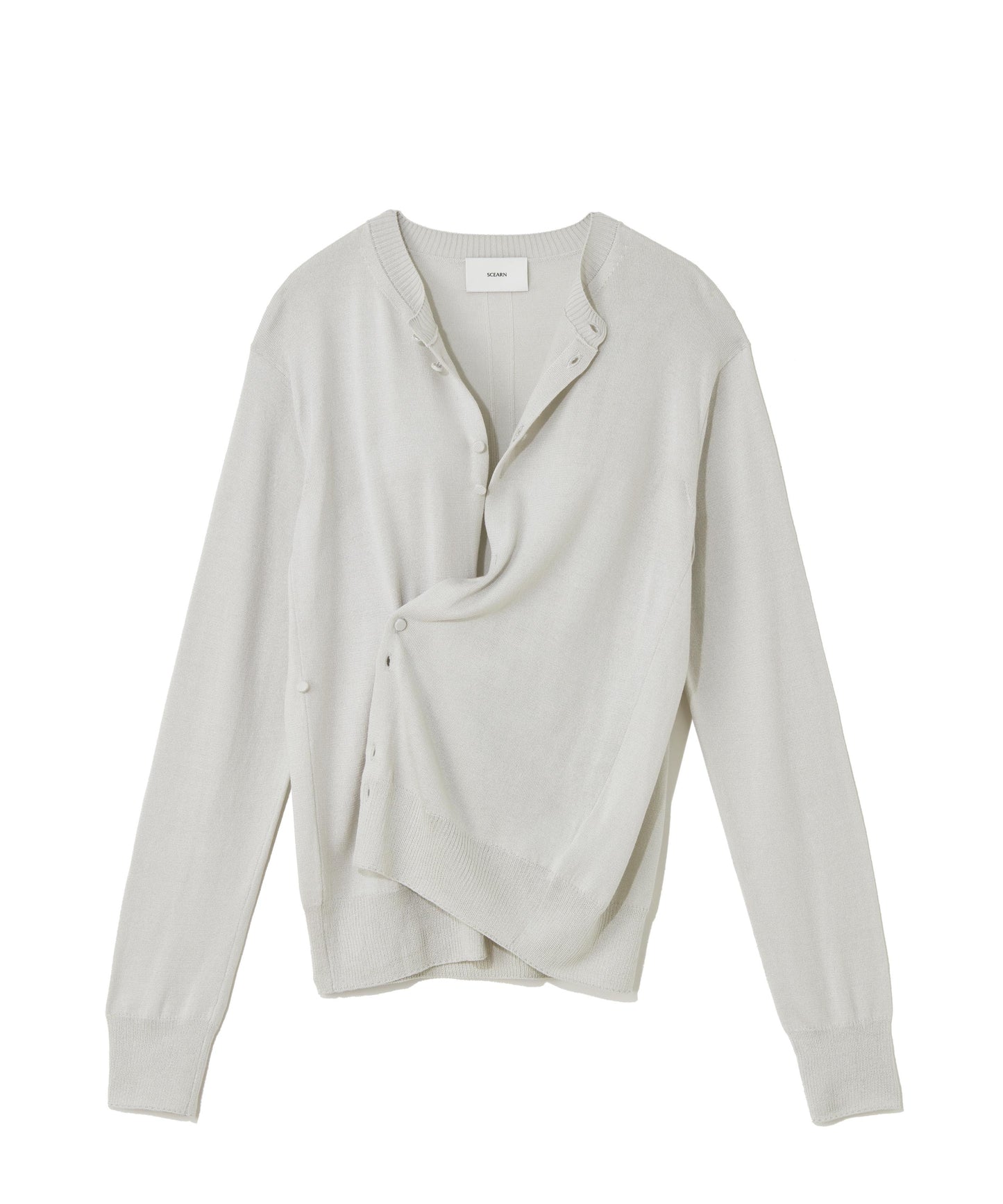 SILK COTTON / BUTTON DETAIL CARDIGAN