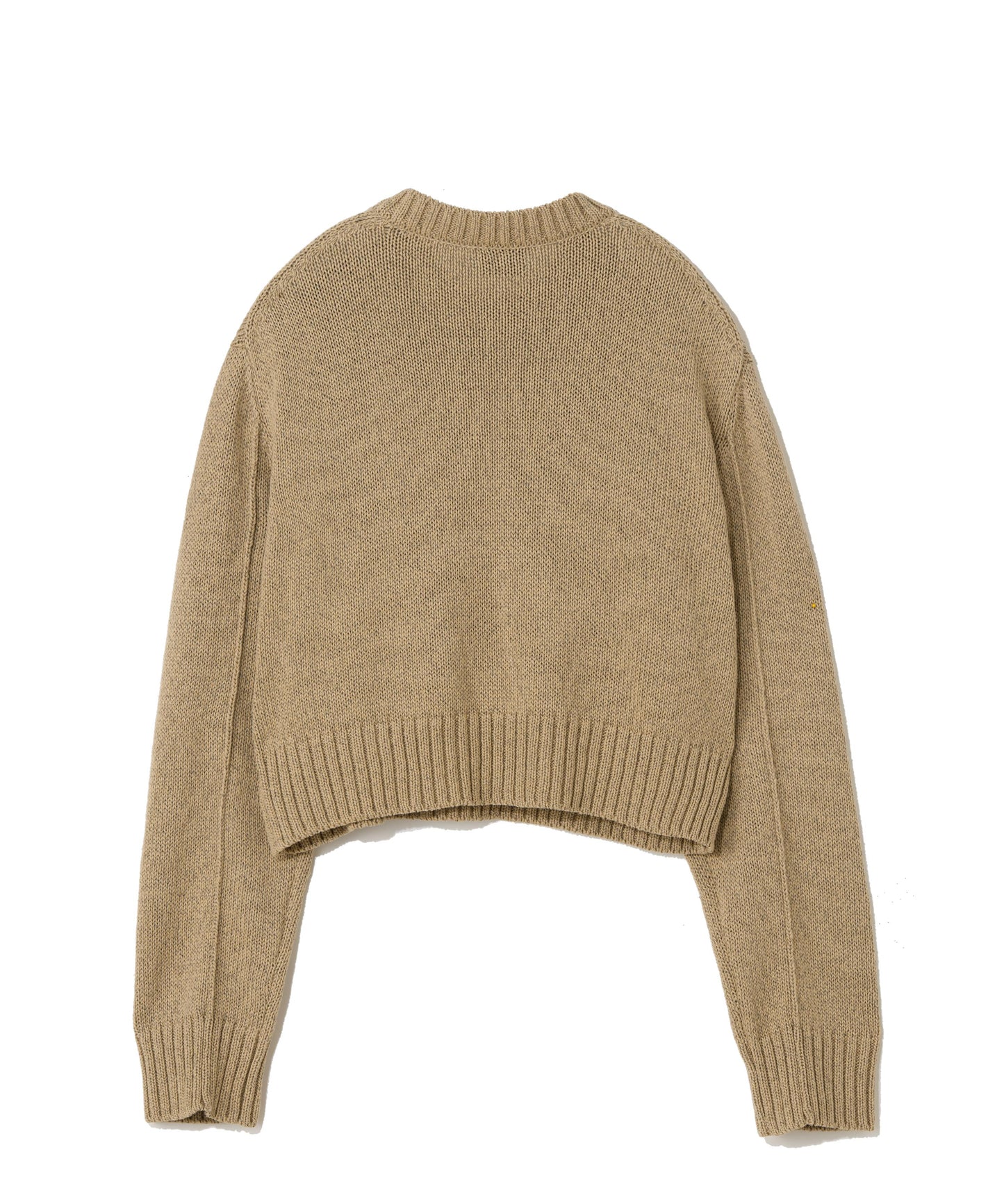 GIMA COTTON SILK WASHI / CROPPED CREWNECK SWEATER
