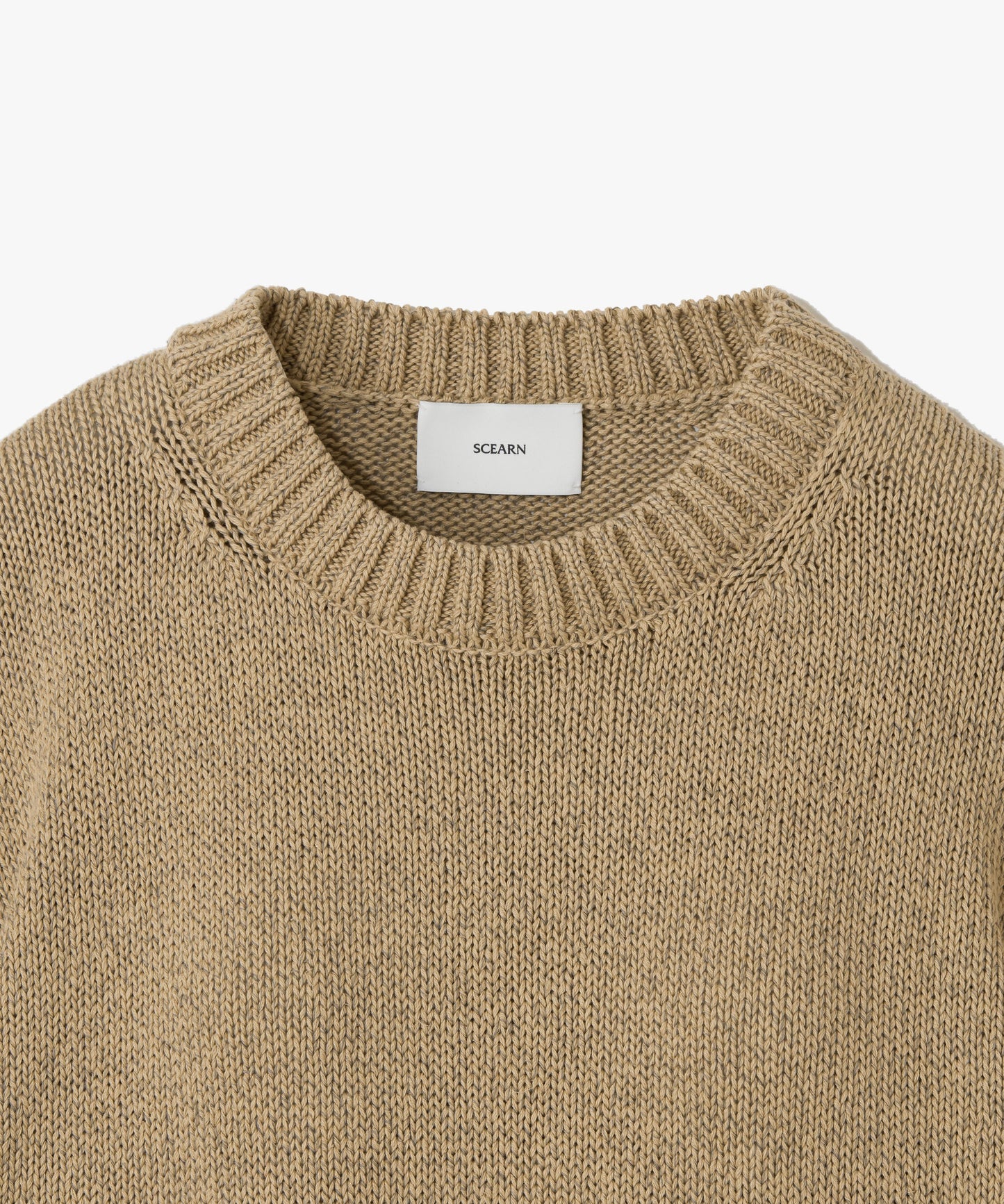 GIMA COTTON SILK WASHI / CROPPED CREWNECK SWEATER