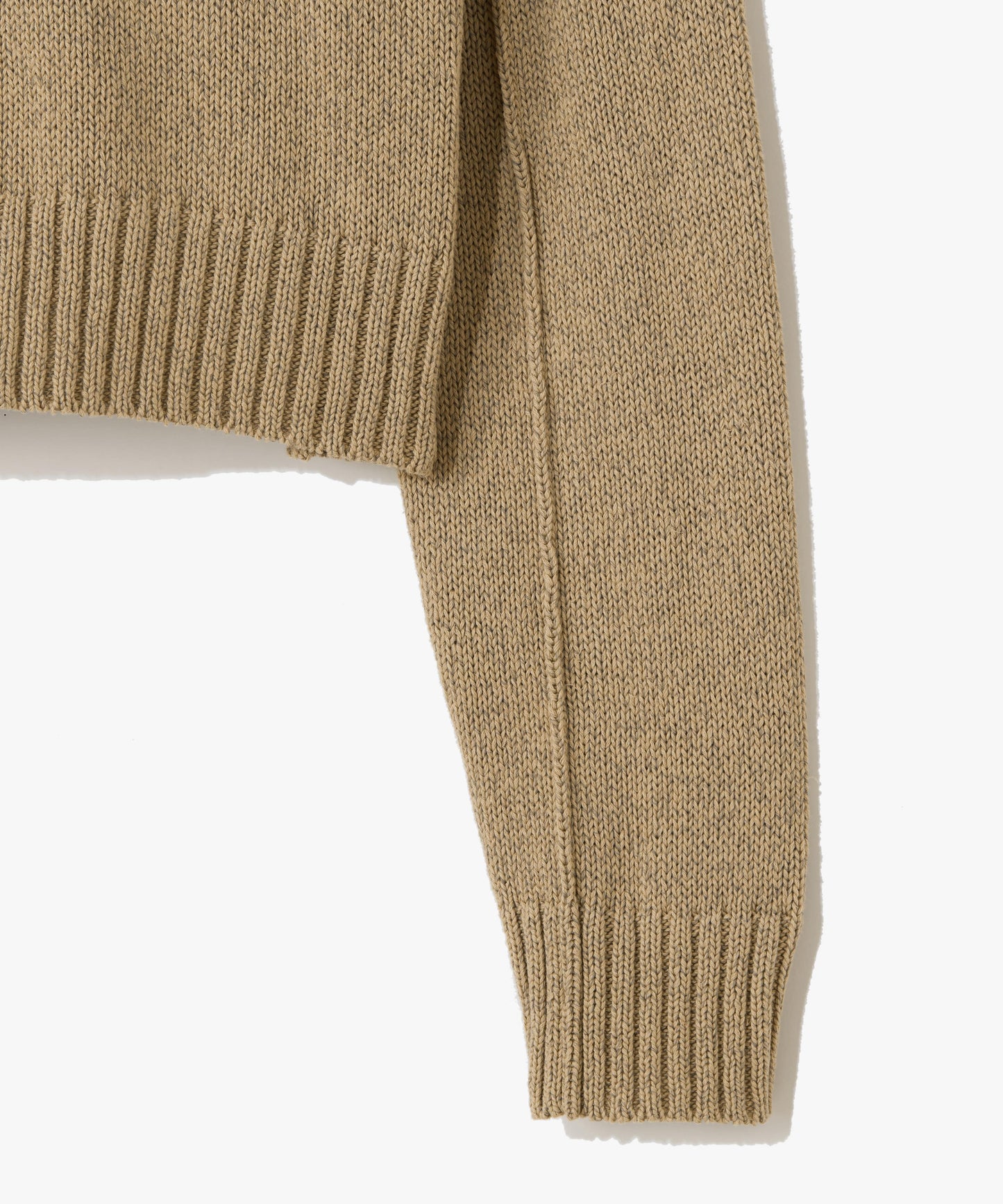 GIMA COTTON SILK WASHI / CROPPED CREWNECK SWEATER