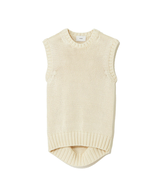 SILK COTTON LILY YARN / SLEEVELESS KNIT TOP