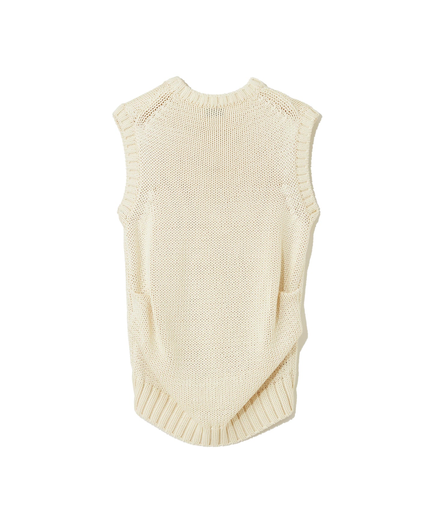SILK COTTON LILY YARN / SLEEVELESS KNIT TOP