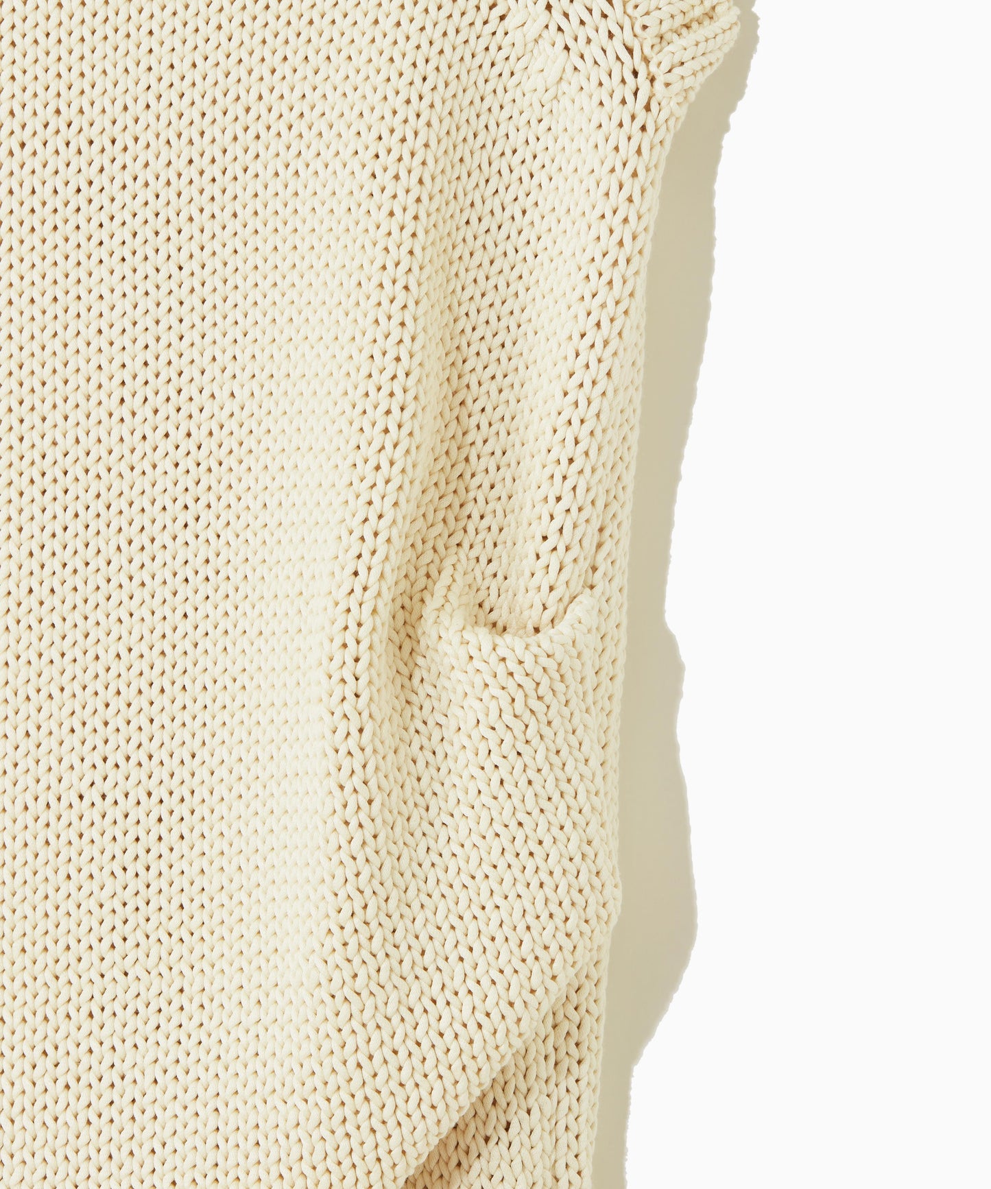 SILK COTTON LILY YARN / SLEEVELESS KNIT TOP