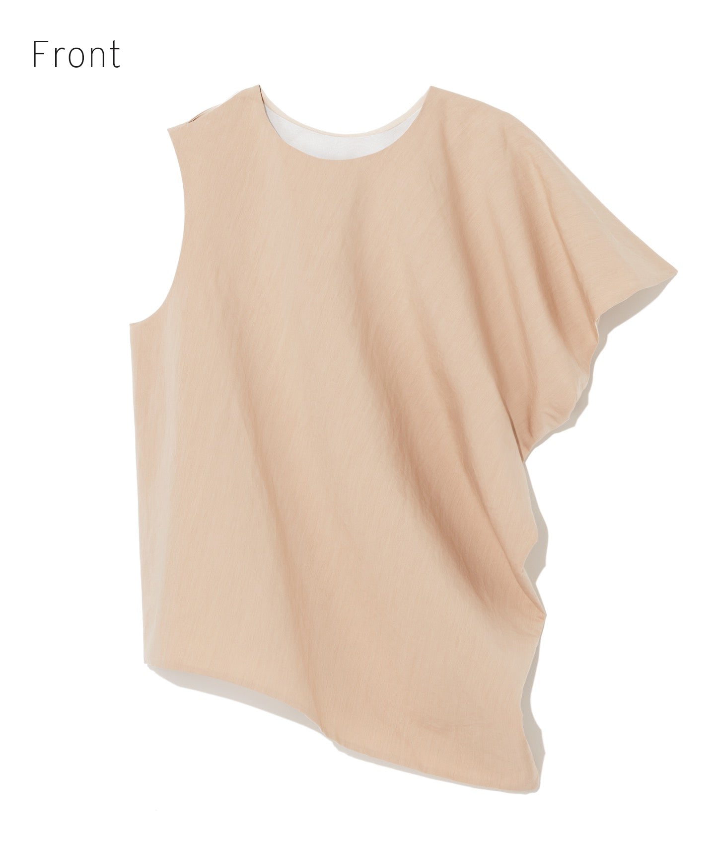【eclat7.8月号掲載】COTTON PAPER / KASHIGU  REVERSIBLE BLOUSE