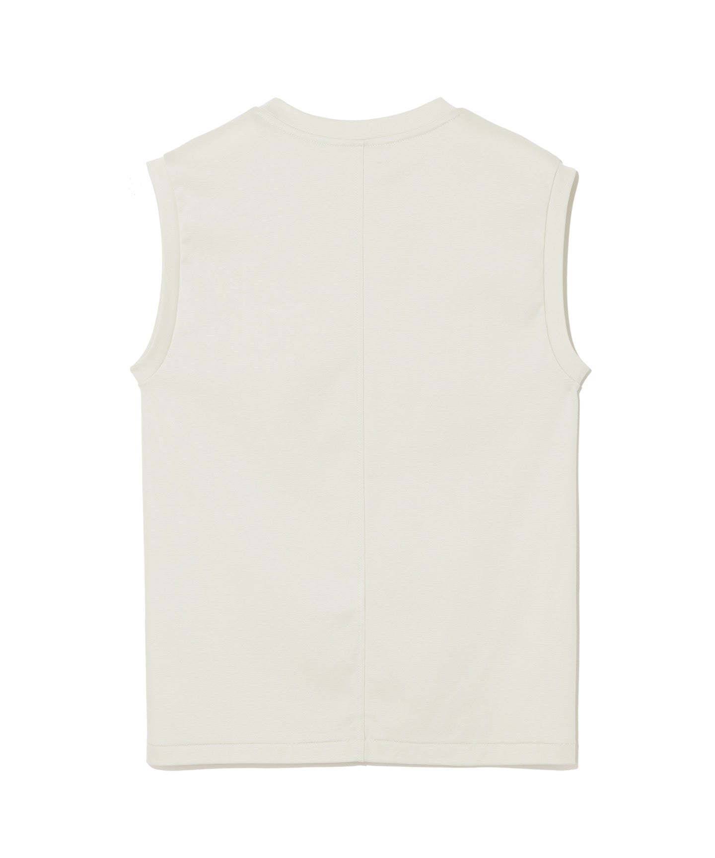 COTTON JERSEY / RD NK SLEEVELESS