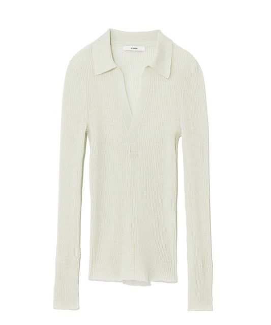 SHEER RIB / KNIT POLO