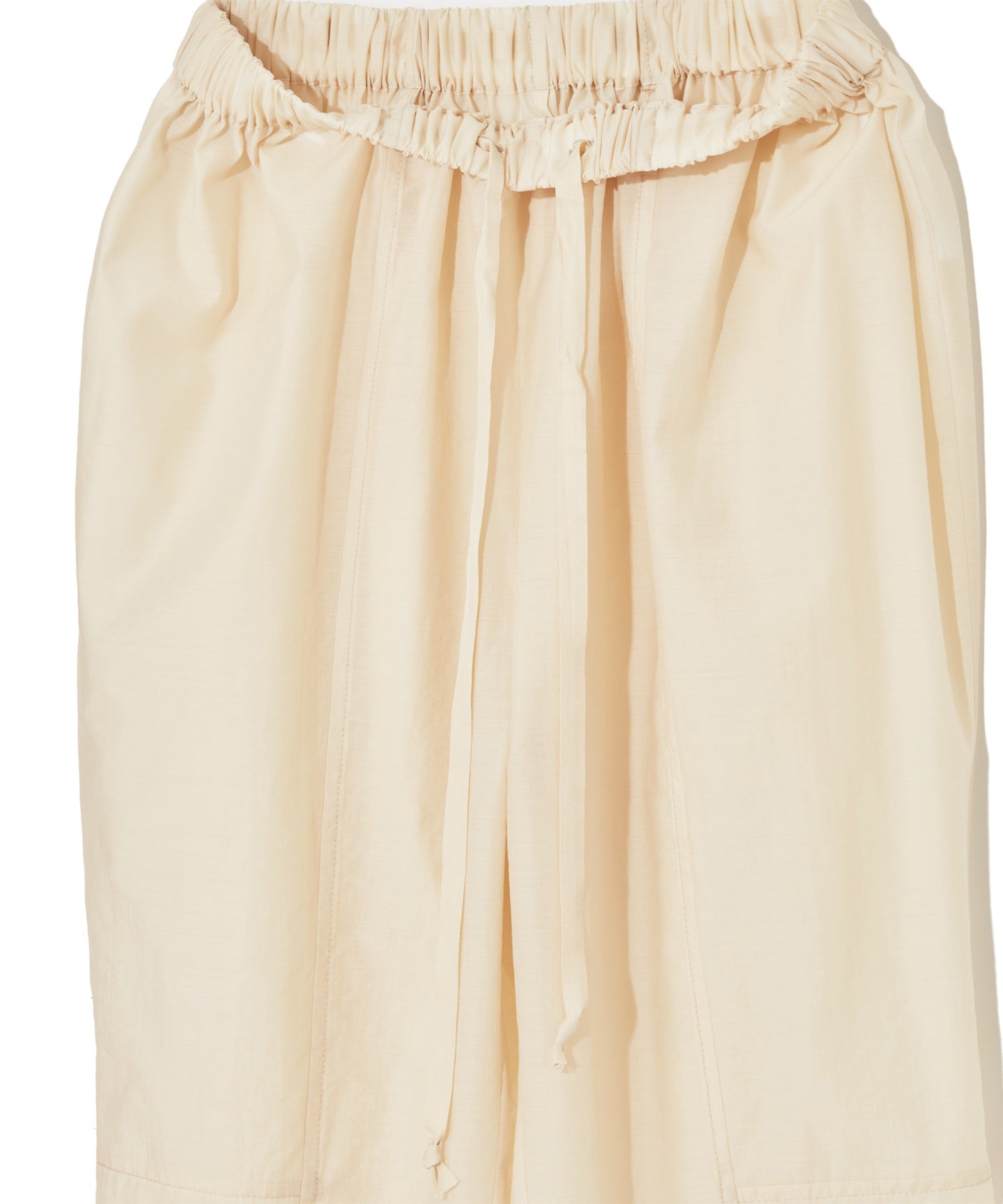 WOOL NYLON POPLIN / GATHER PANTS