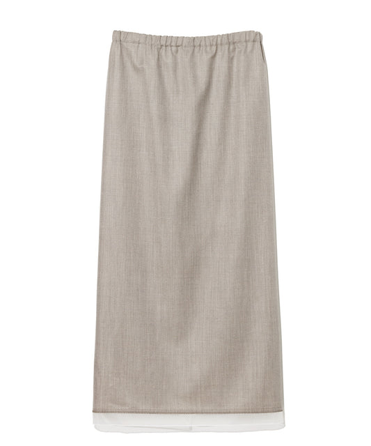 WOOL SILK TROPICAL / TSUTSUMU SKIRT