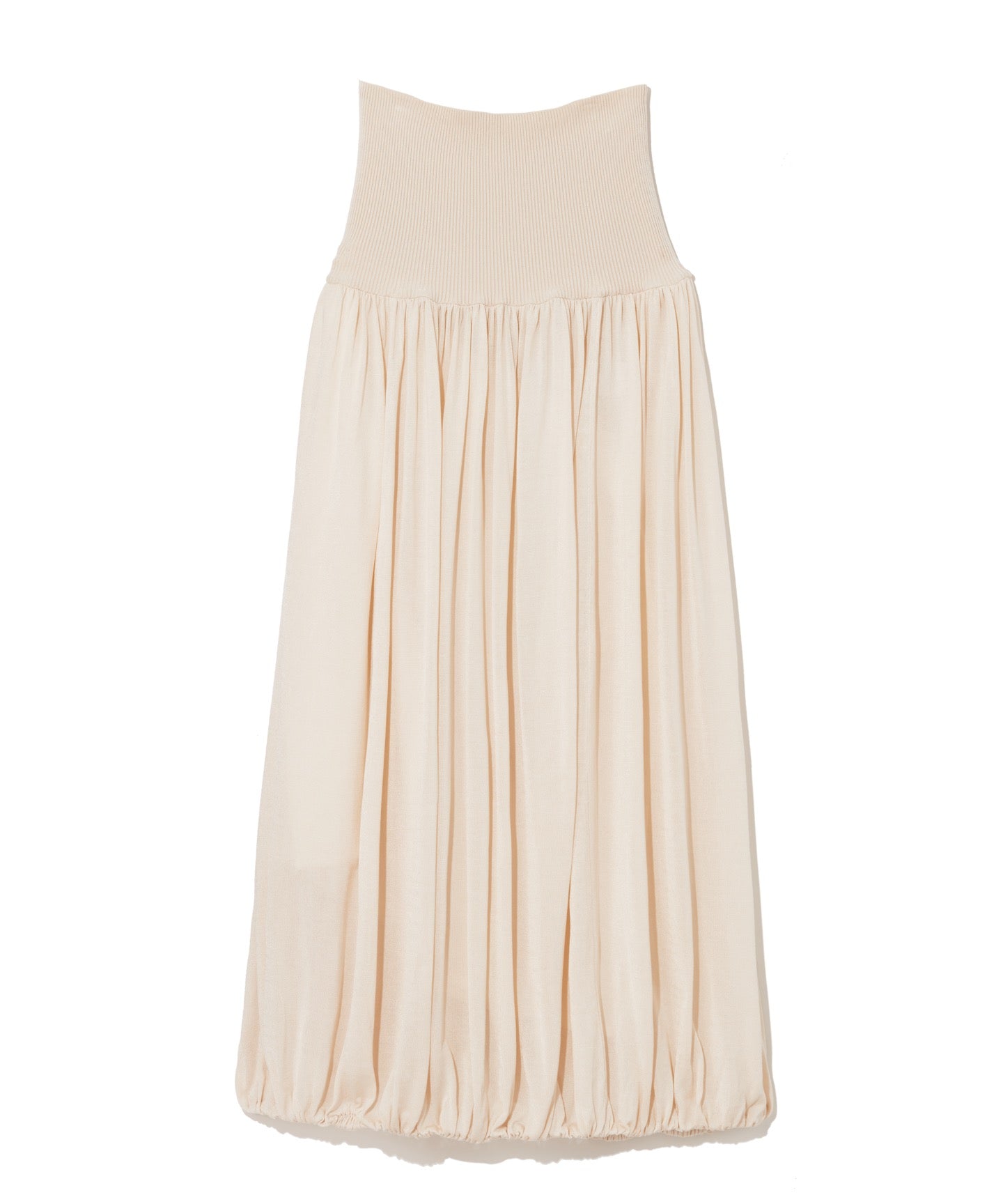 SILK RAYON / KNIT SKIRT
