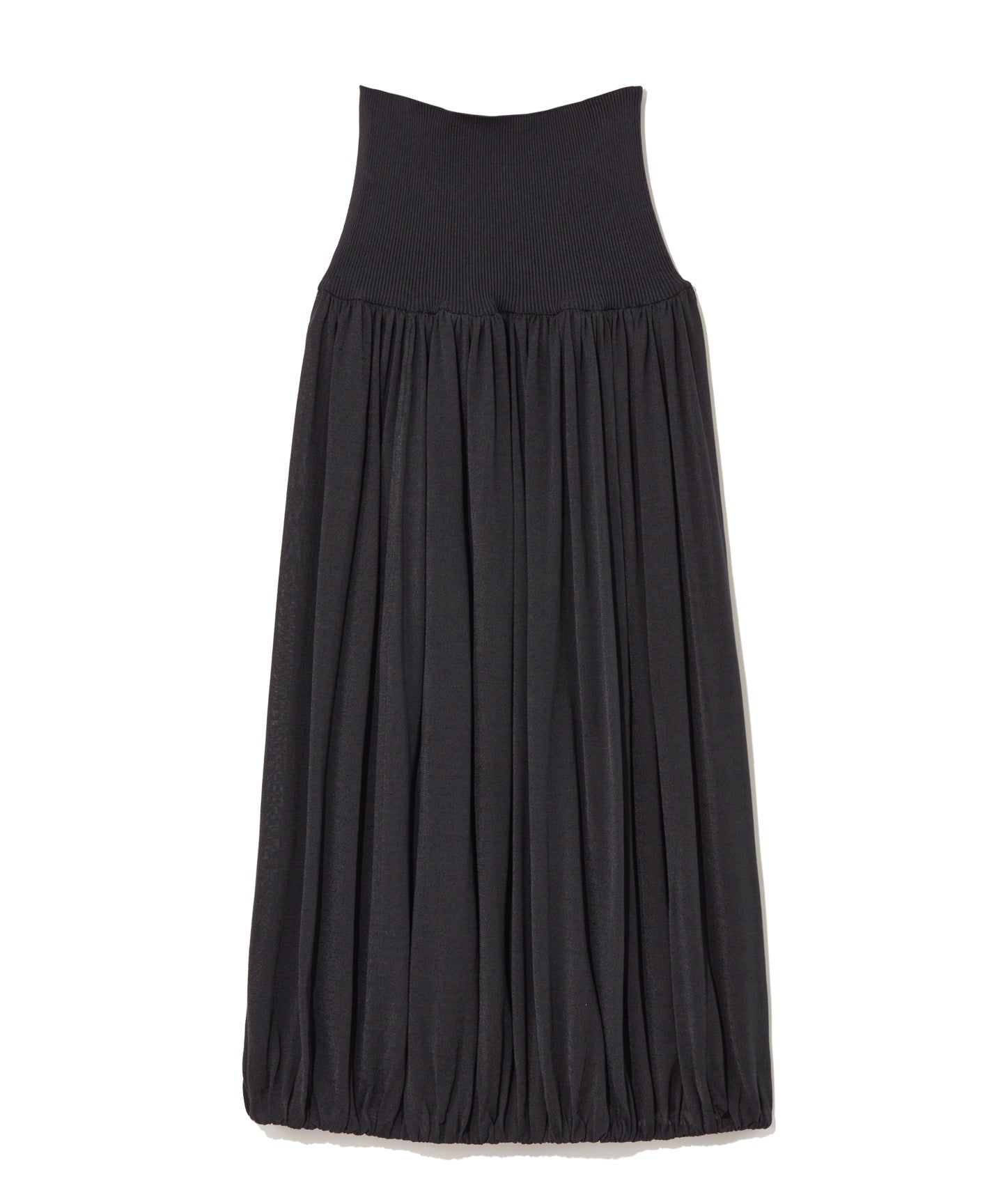 SILK RAYON / KNIT SKIRT