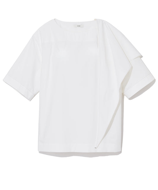COTTON SILK TYPEWRITER / T-TOP with SCARF