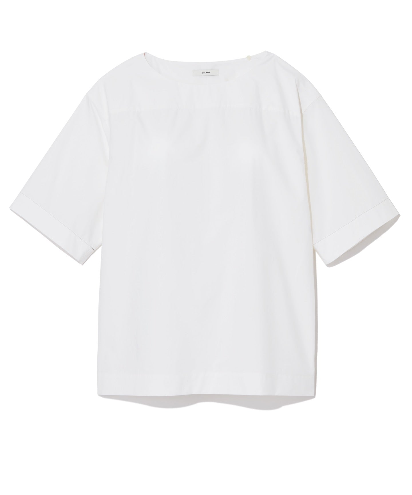 COTTON SILK TYPEWRITER / T-TOP with SCARF