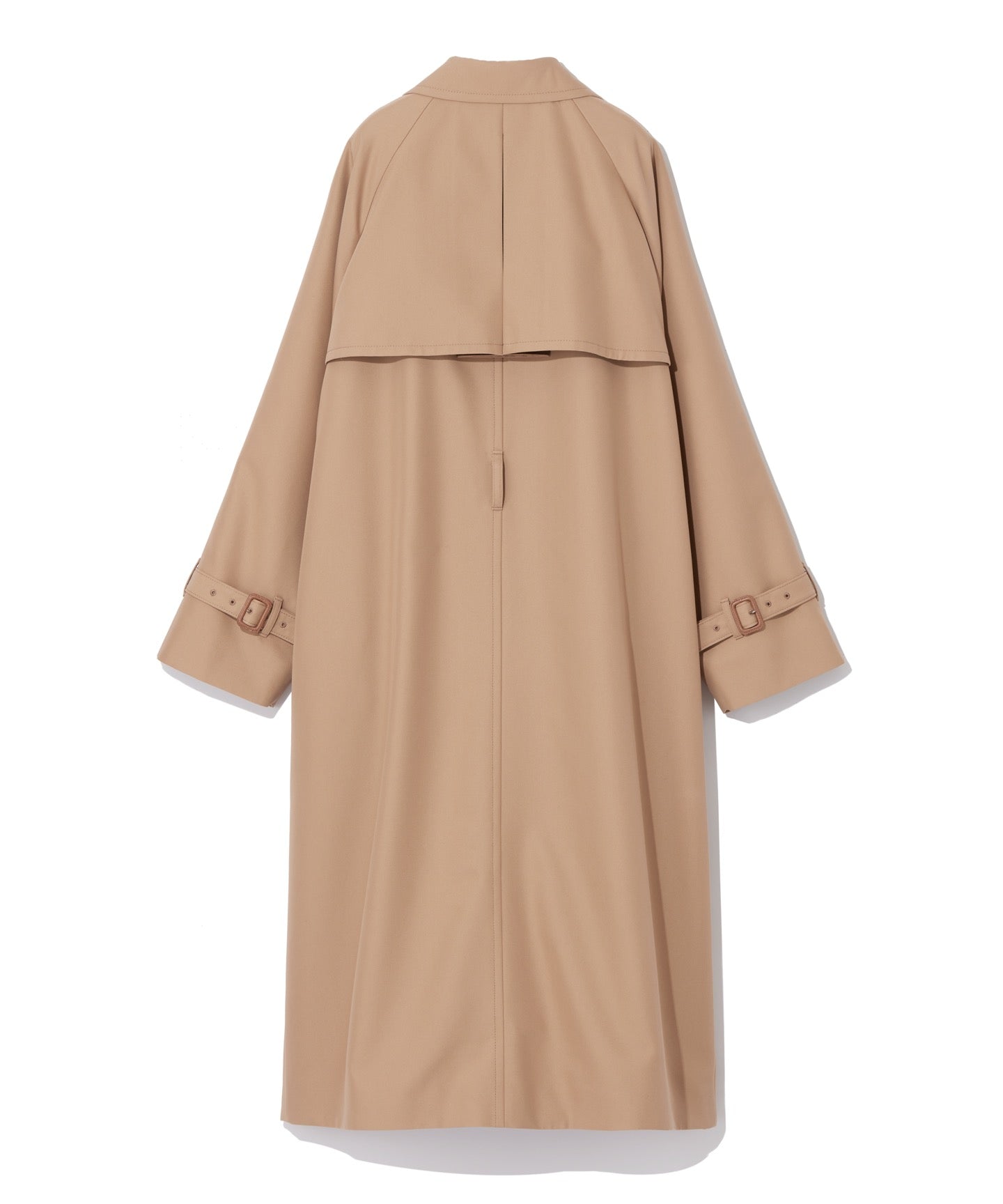COTTON POLYESTER GABARDINE / WRAP MINIMAL TRENCH COAT