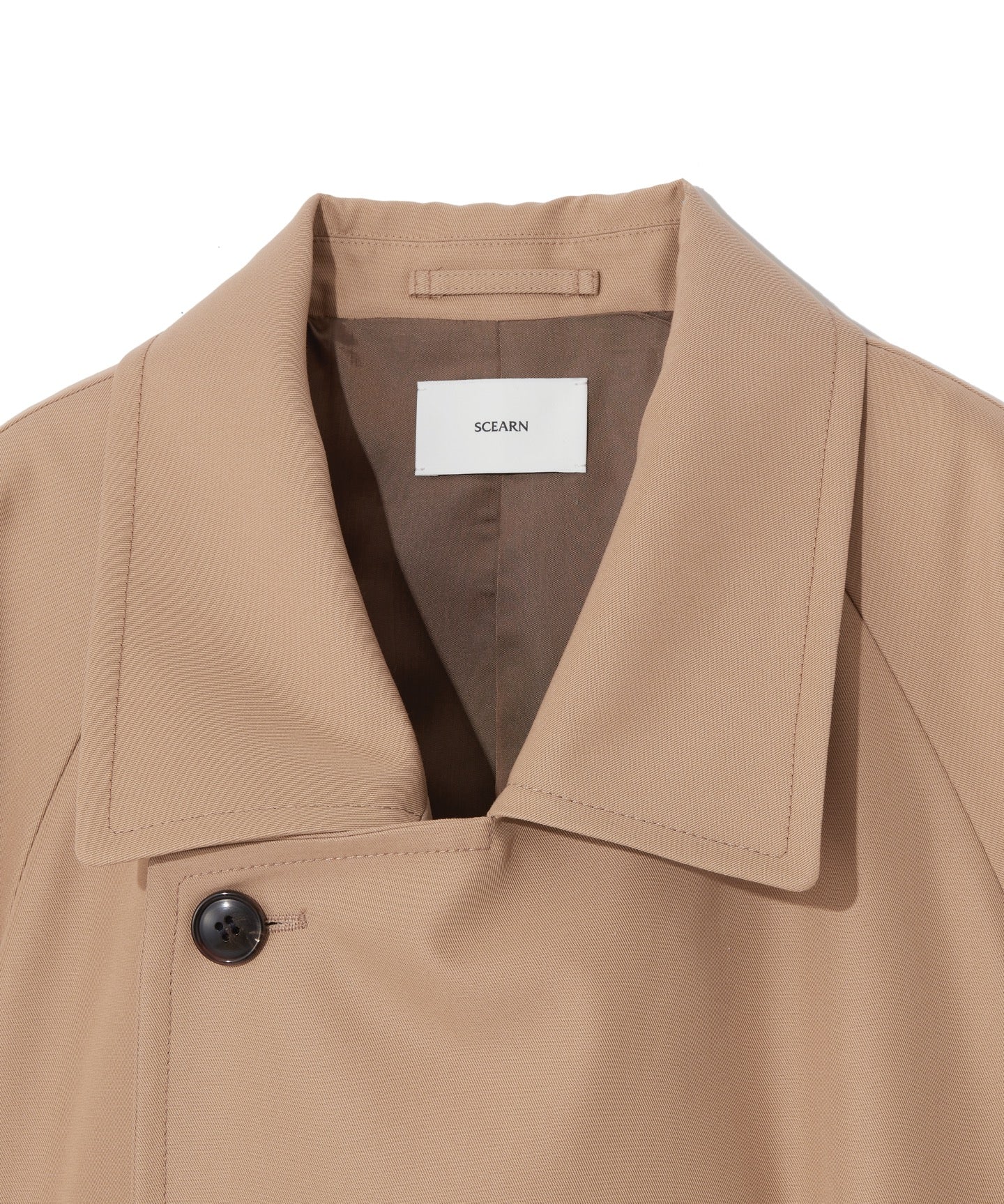 COTTON POLYESTER GABARDINE / WRAP MINIMAL TRENCH COAT