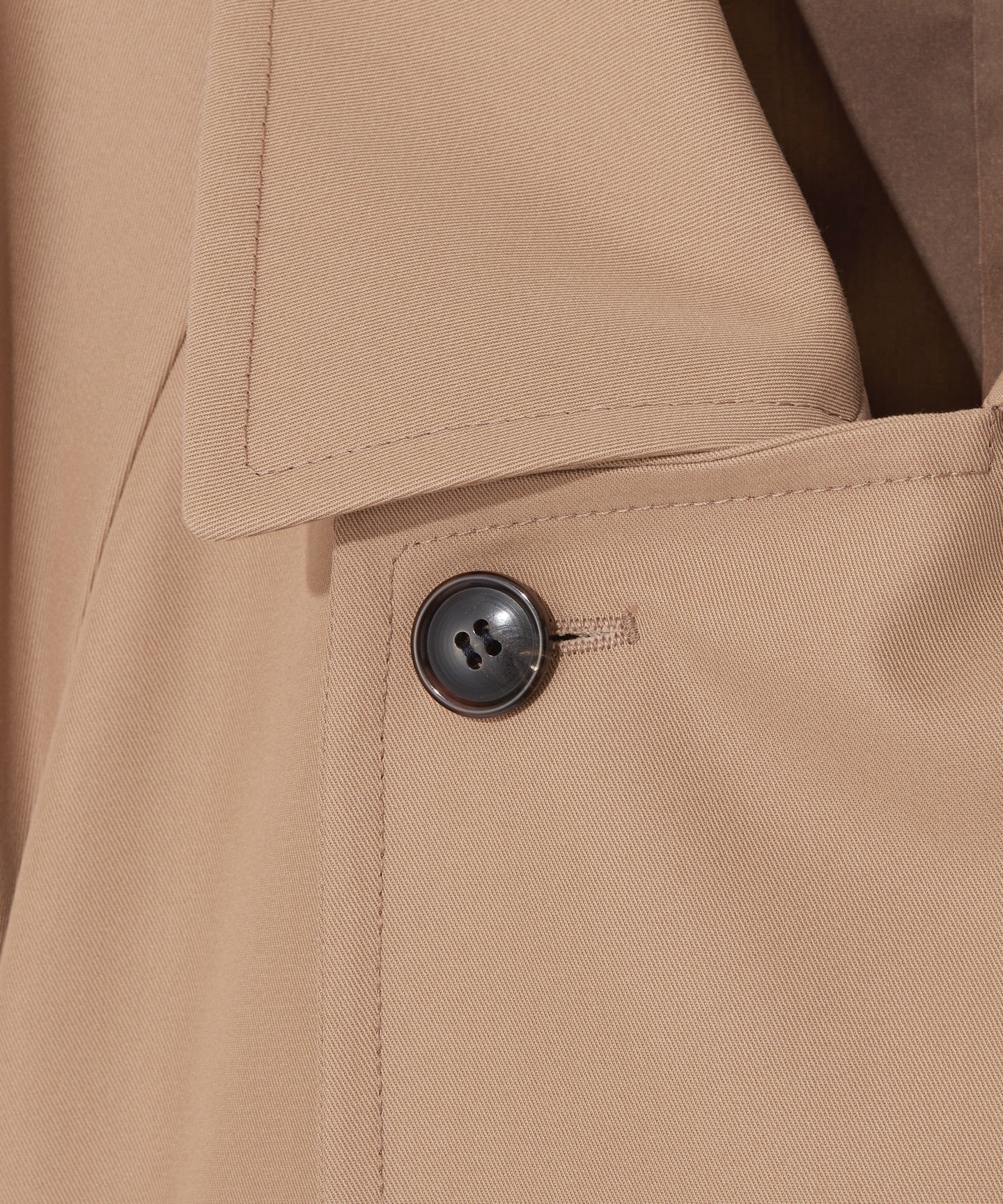 COTTON POLYESTER GABARDINE / WRAP MINIMAL TRENCH COAT