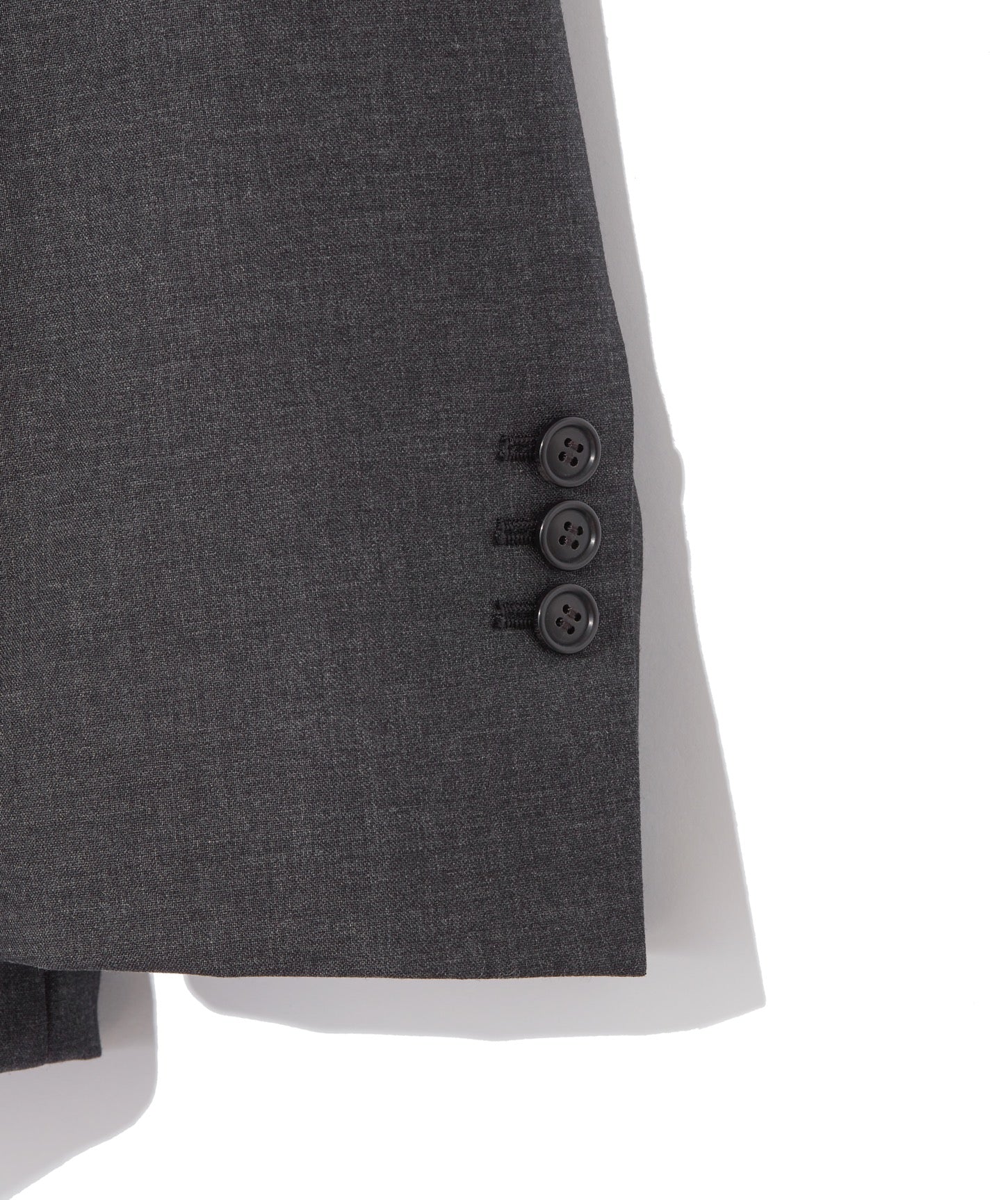 WOOL TROPICAL / BACK SLIT JACKET with BROOCH