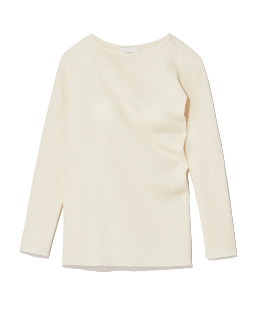 UNSHRINKABLE WOOL / KASHIGU RIB TOP