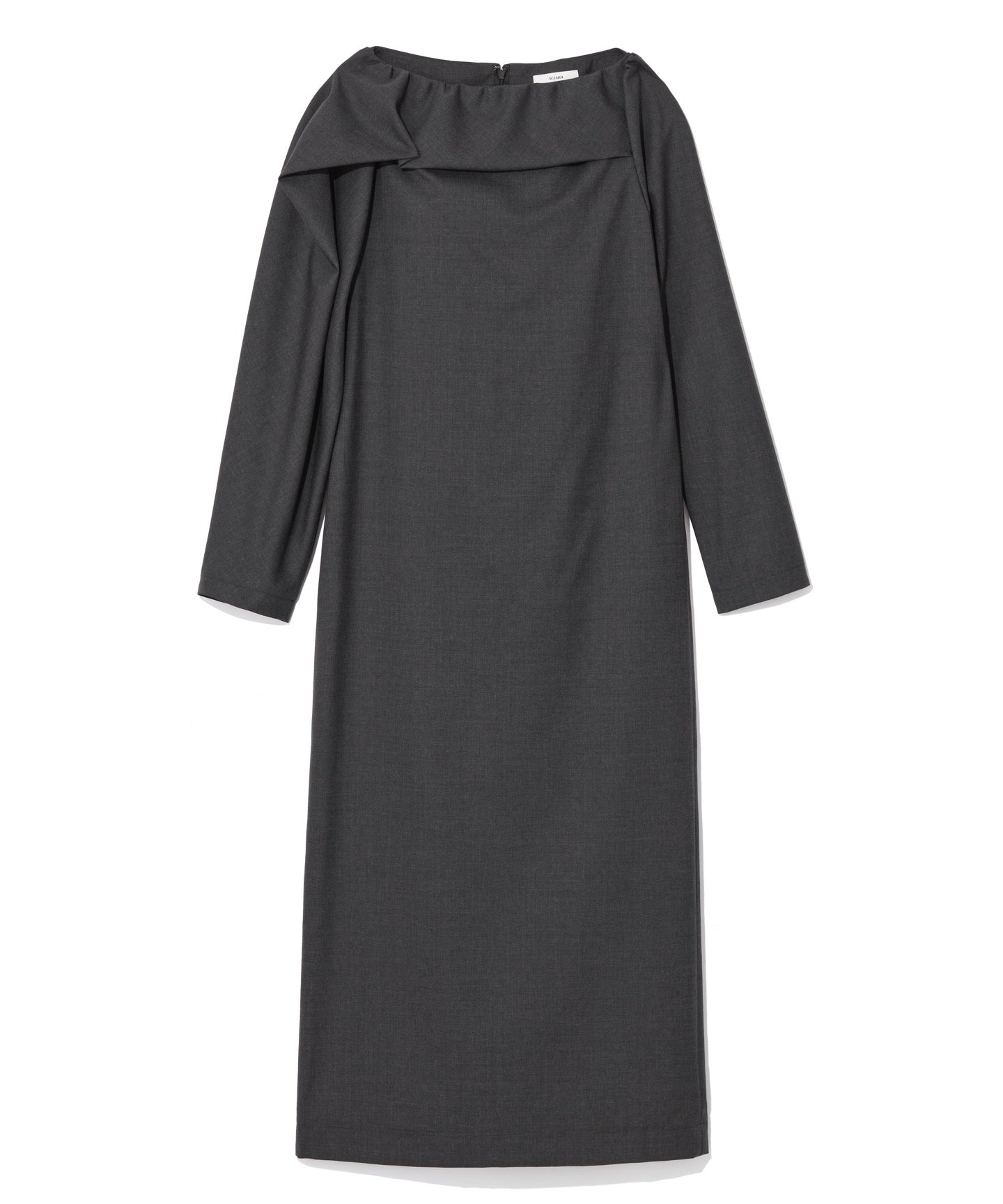 WOOL TROPICAL / DRAPE CONTINUED DRESS