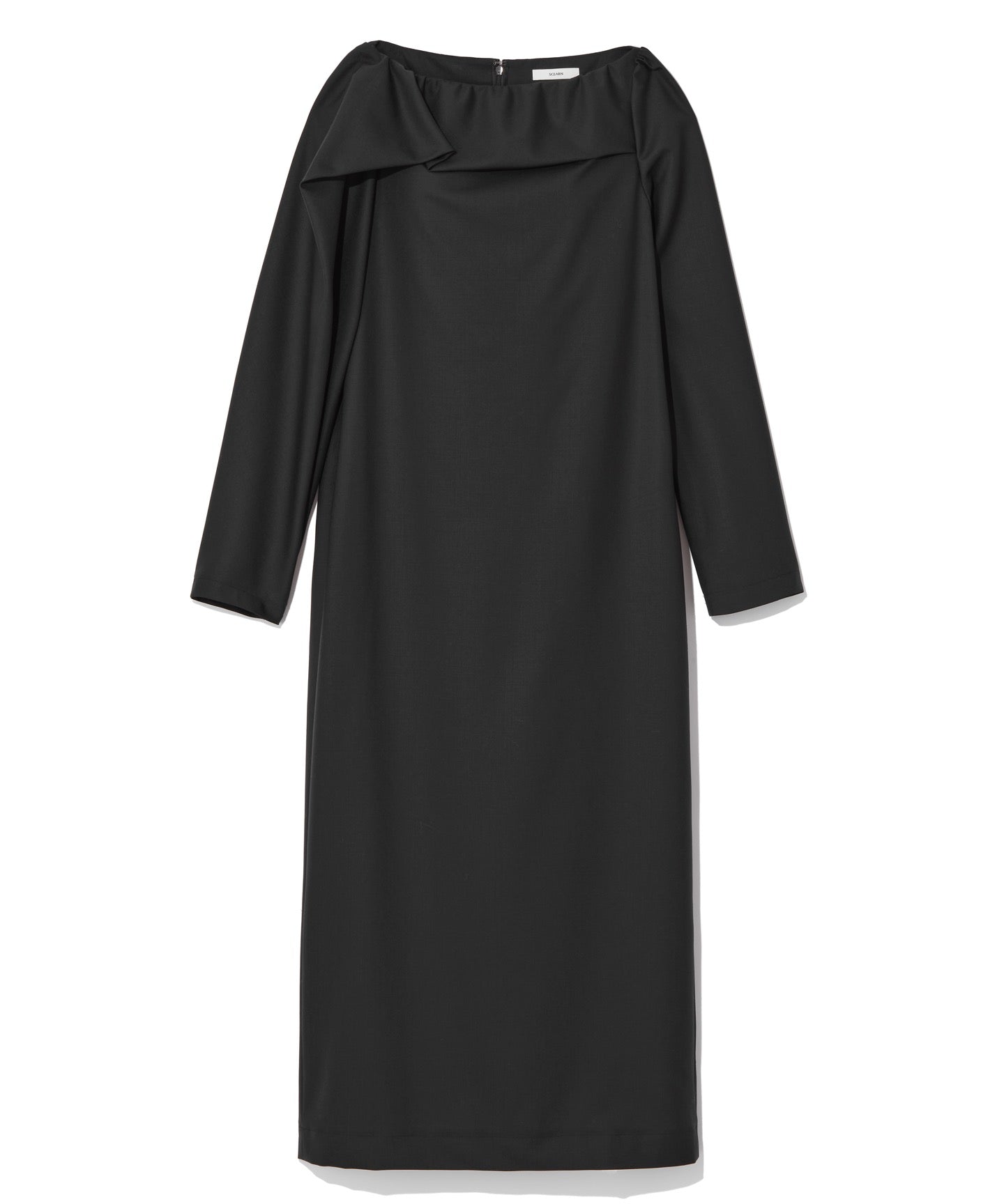 WOOL TROPICAL / DRAPE CONTINUED DRESS