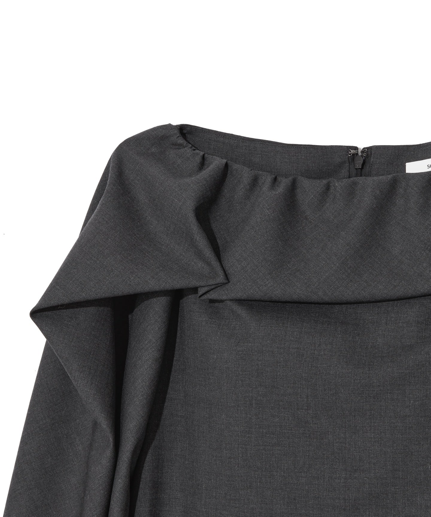 WOOL TROPICAL / DRAPE CONTINUED DRESS