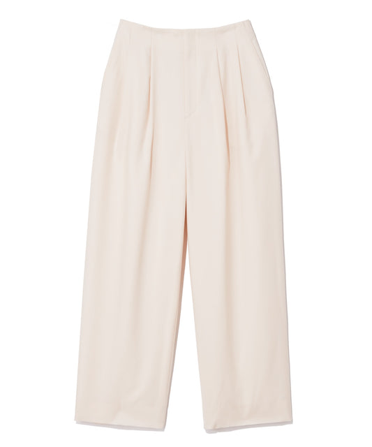 WORSTED TROPICAL / TUCKED PANTS