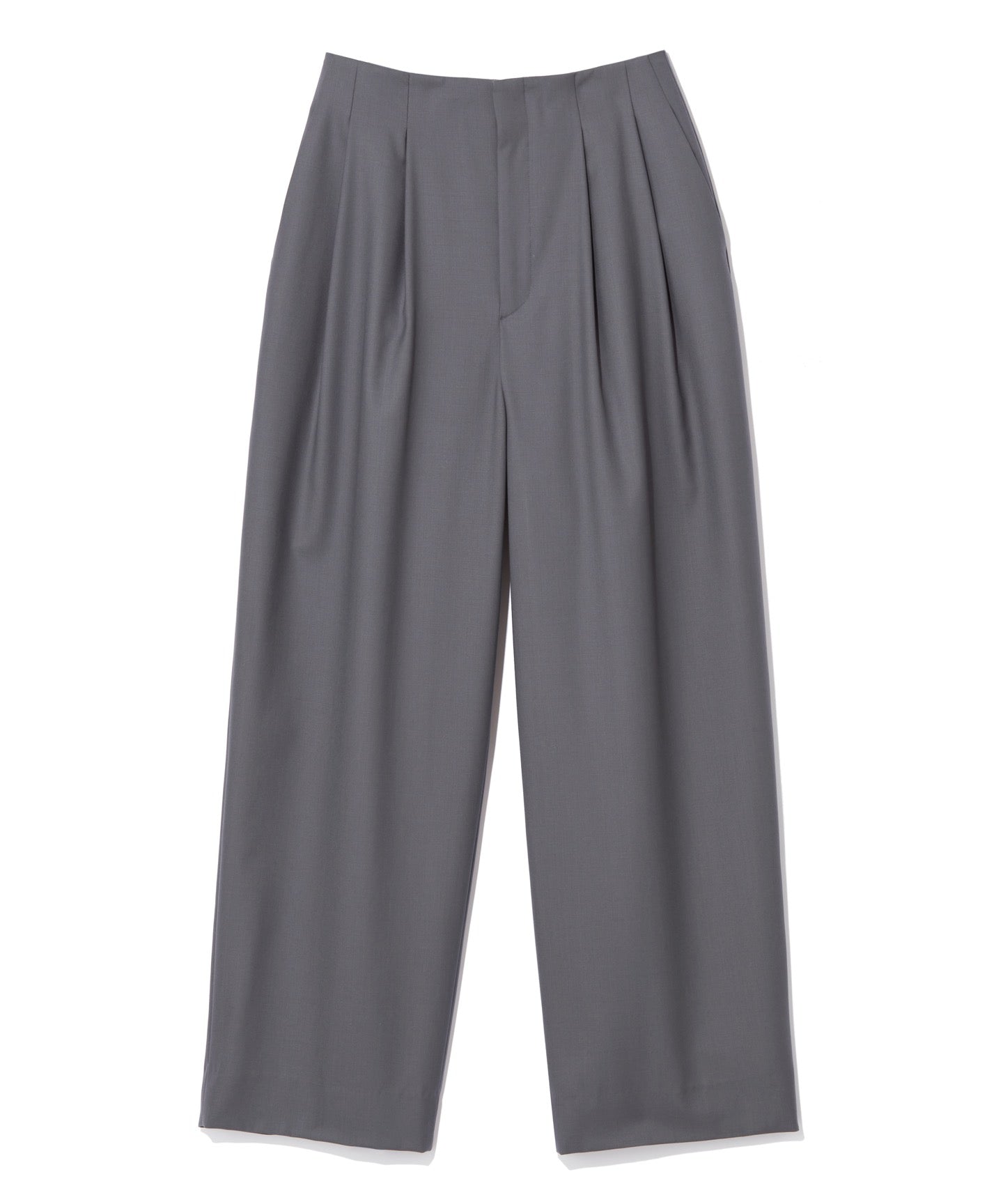 WORSTED TROPICAL / TUCKED PANTS
