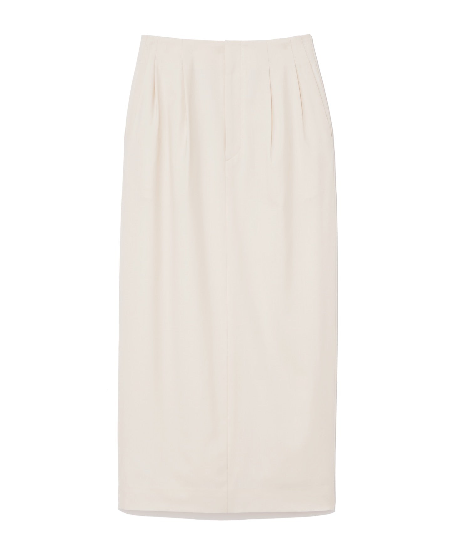 WORSTED TROPICAL / TUCKED SKIRT