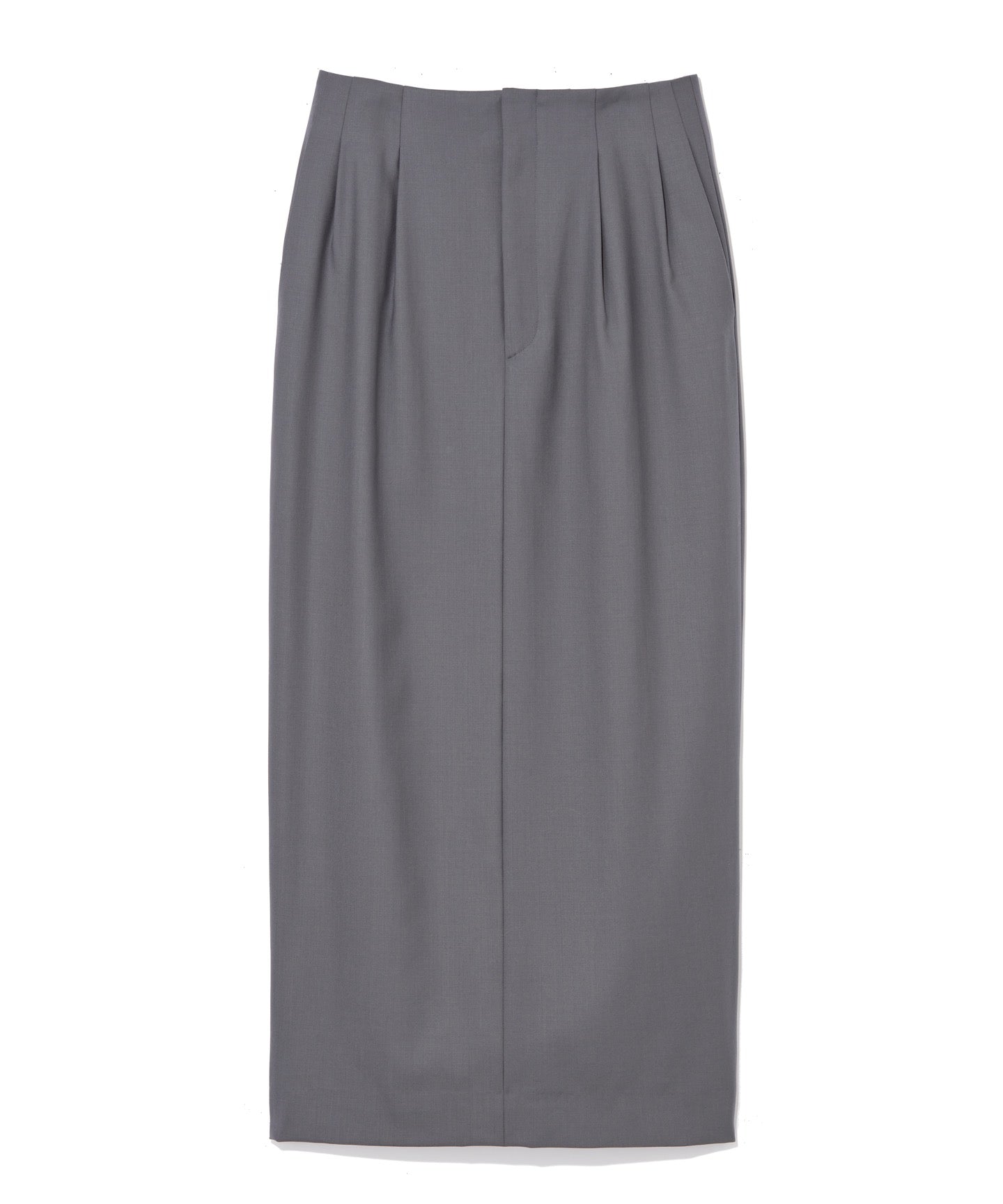 WORSTED TROPICAL / TUCKED SKIRT