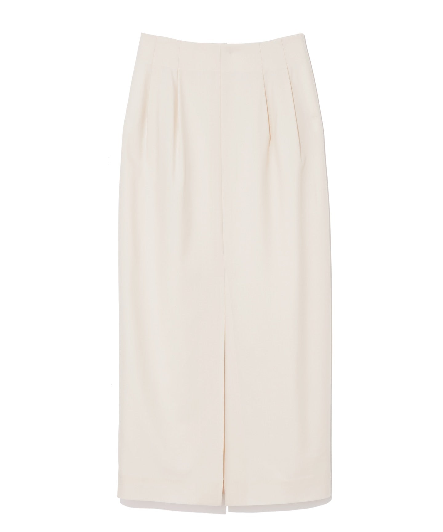 WORSTED TROPICAL / TUCKED SKIRT
