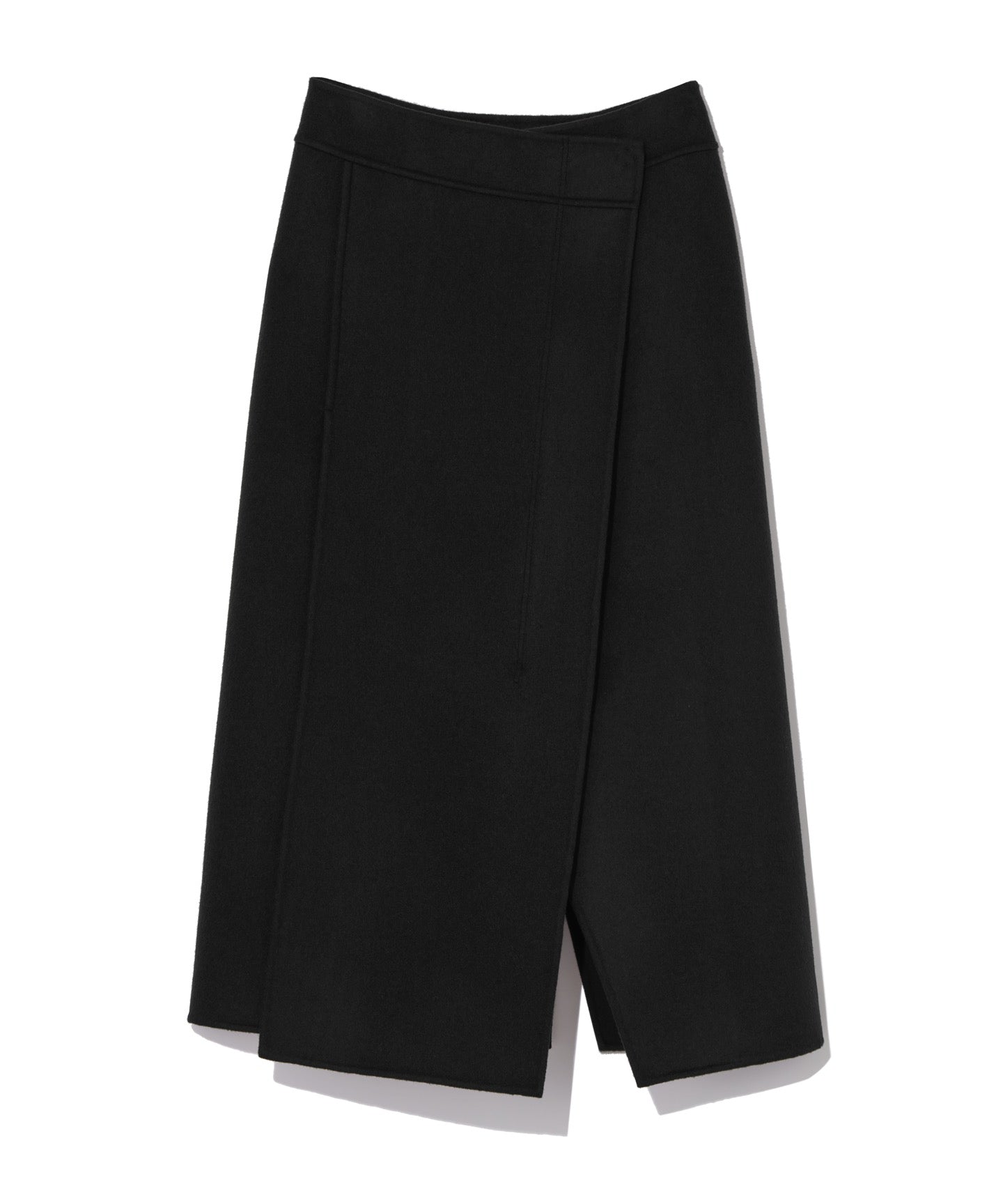 WOOL CASHMERE REVER / STRAIGHT CUT SKIRT