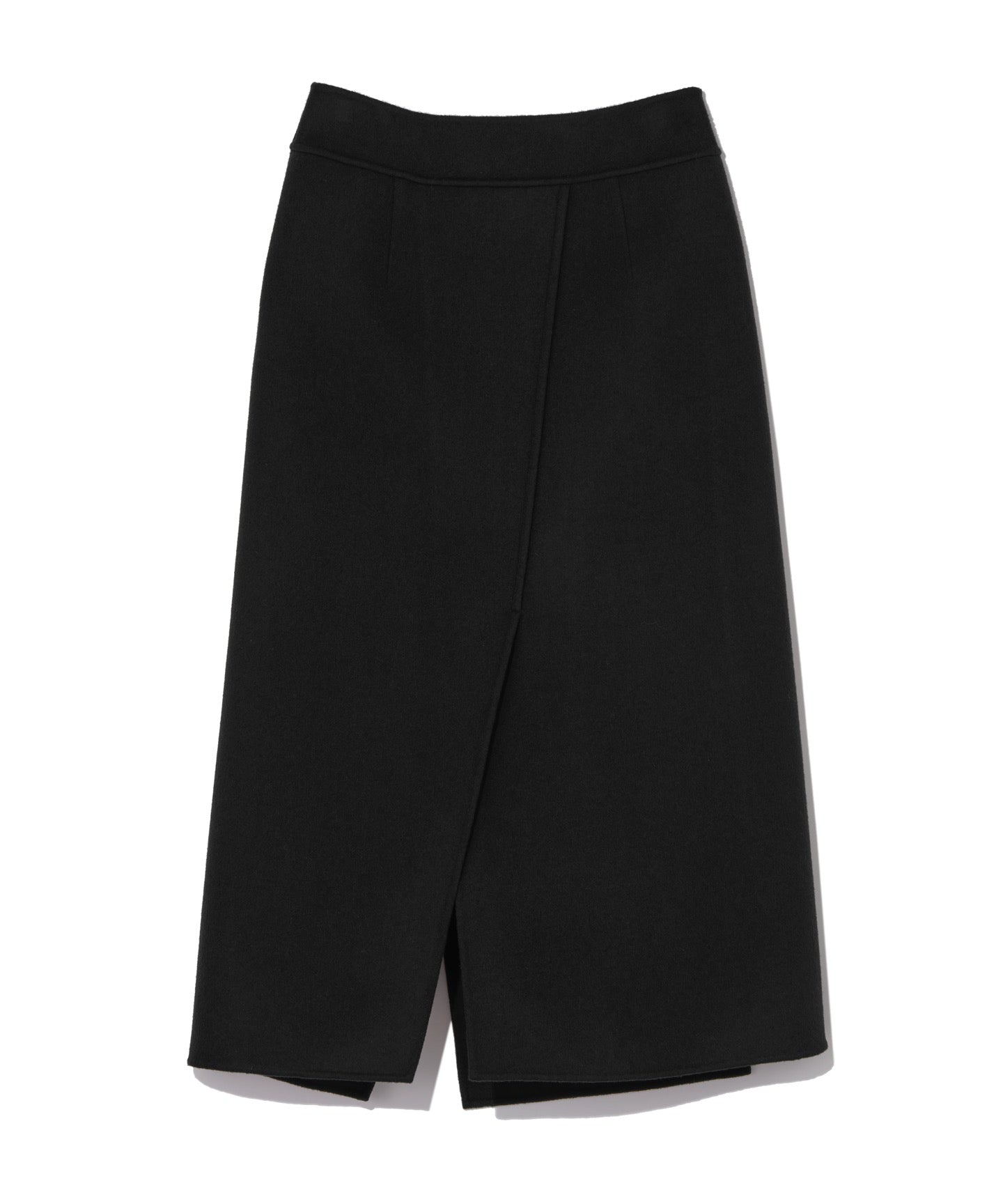 WOOL CASHMERE REVER / STRAIGHT CUT SKIRT