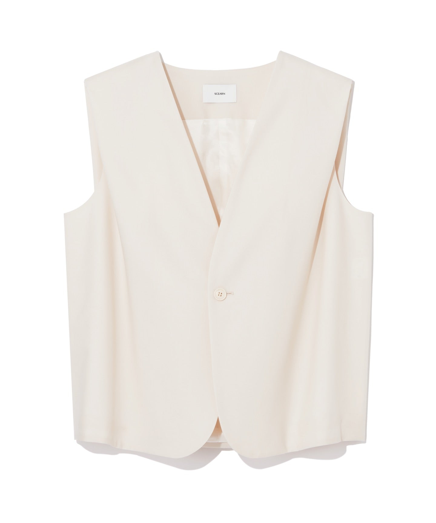 WORSTED TROPICAL / TUCKED VEST