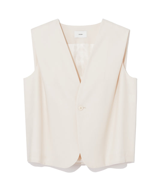 WORSTED TROPICAL / TUCKED VEST