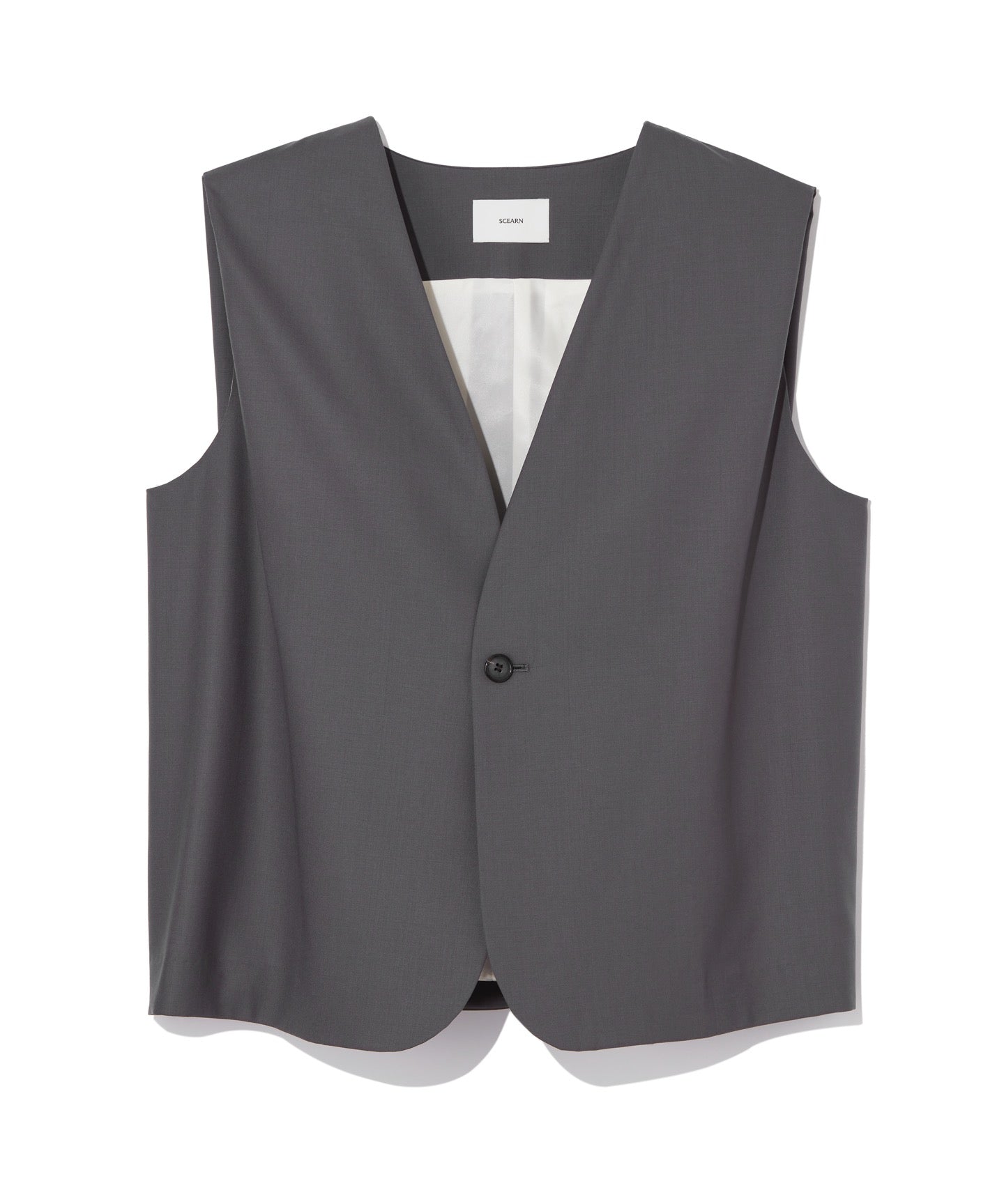 WORSTED TROPICAL / TUCKED VEST
