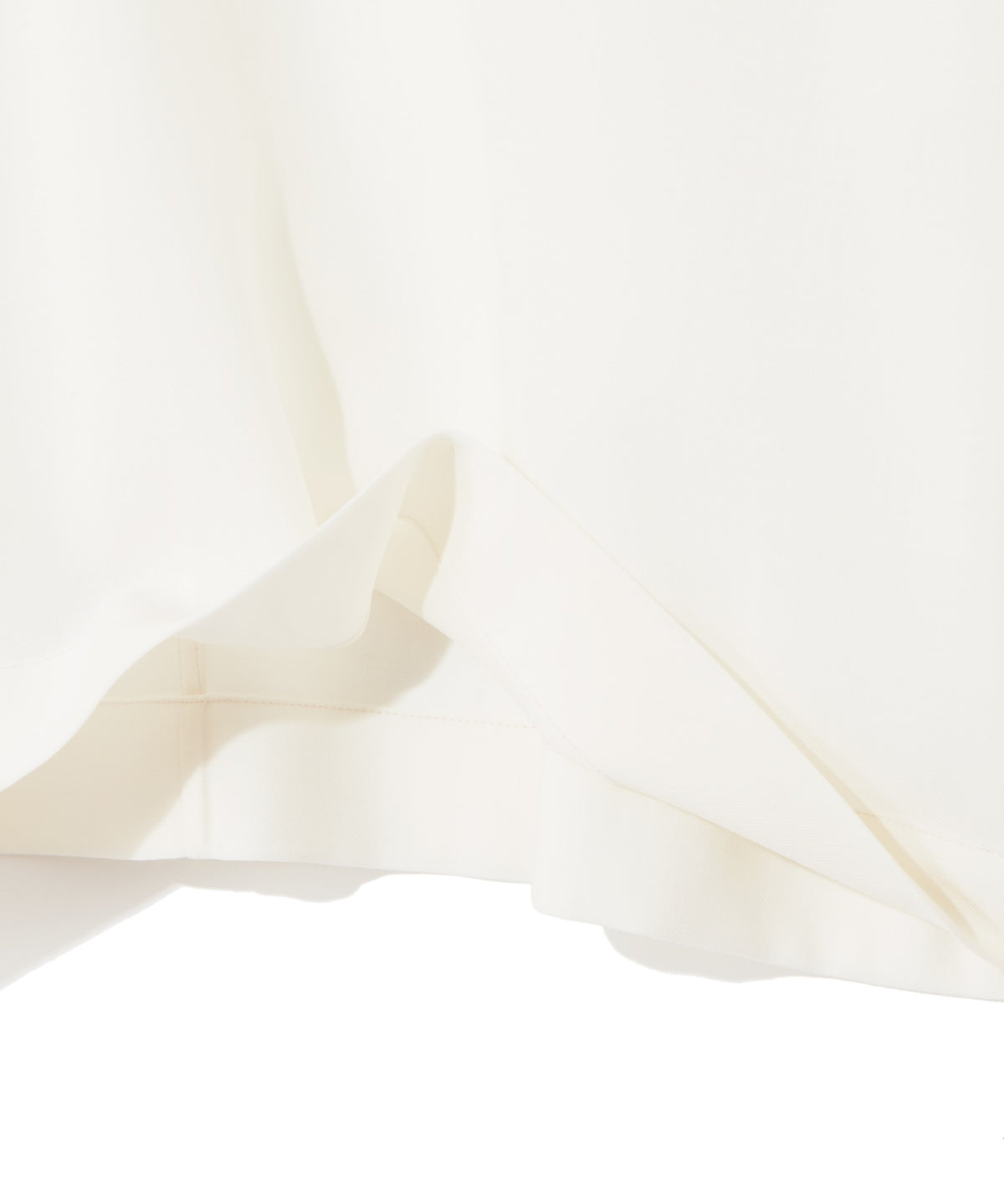 WOOL POLYESTER VOILE / DOUBLE LAYERED SLEEVE T-TOP