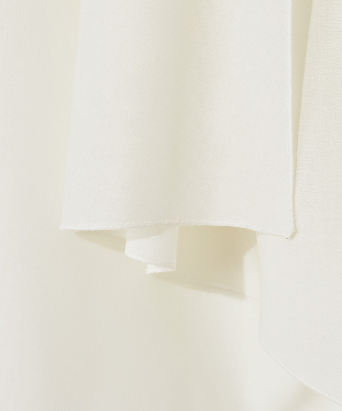 WOOL POLYESTER VOILE / STOLE COLLAR BLOUSE