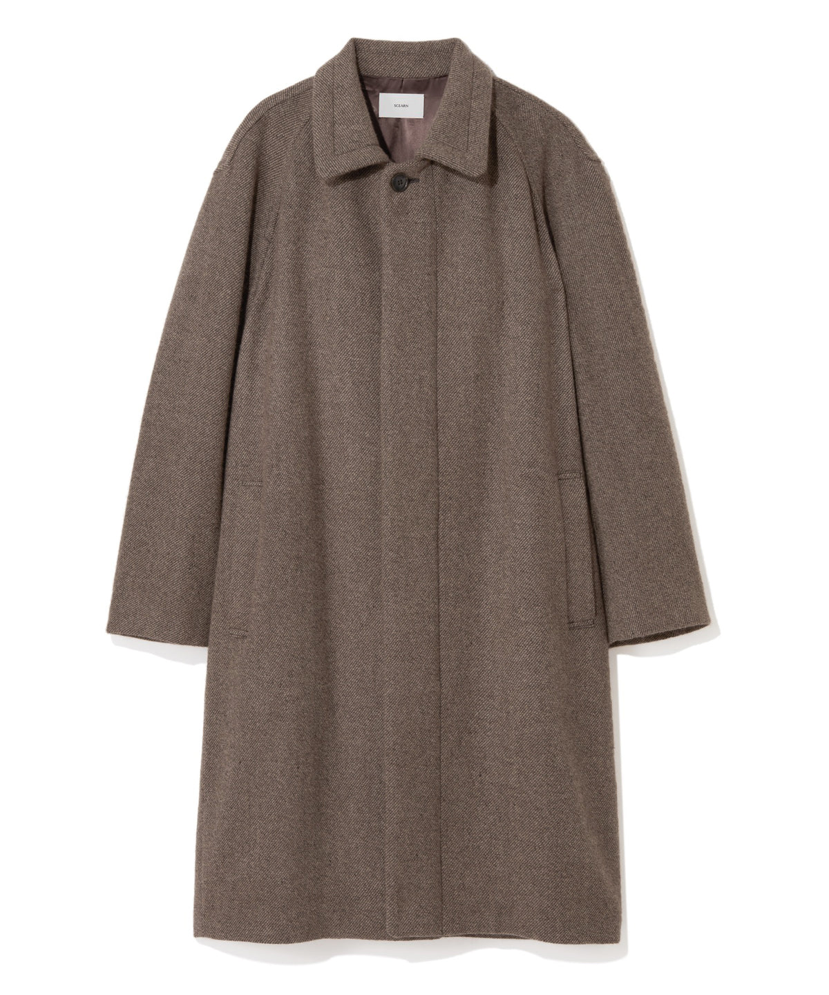 WOOL ANGOLA TWILL / GENTLE SHOULDER COAT