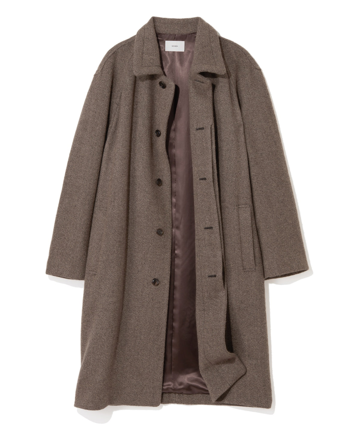 WOOL ANGOLA TWILL / GENTLE SHOULDER COAT