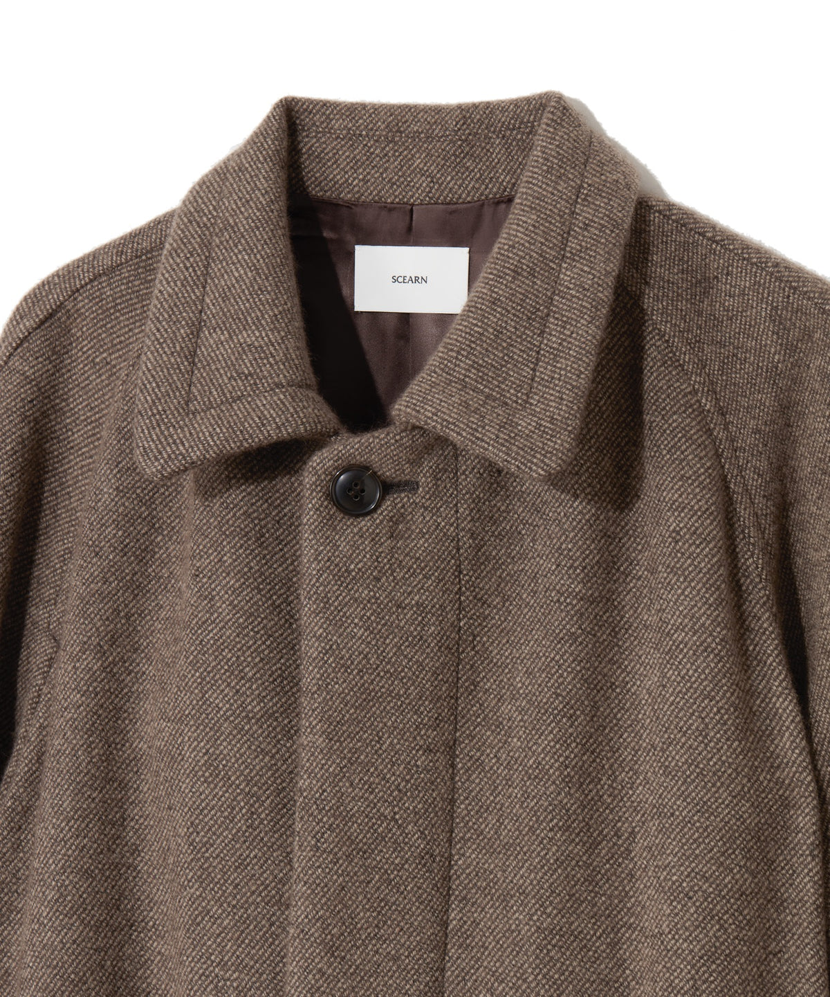 WOOL ANGOLA TWILL / GENTLE SHOULDER COAT