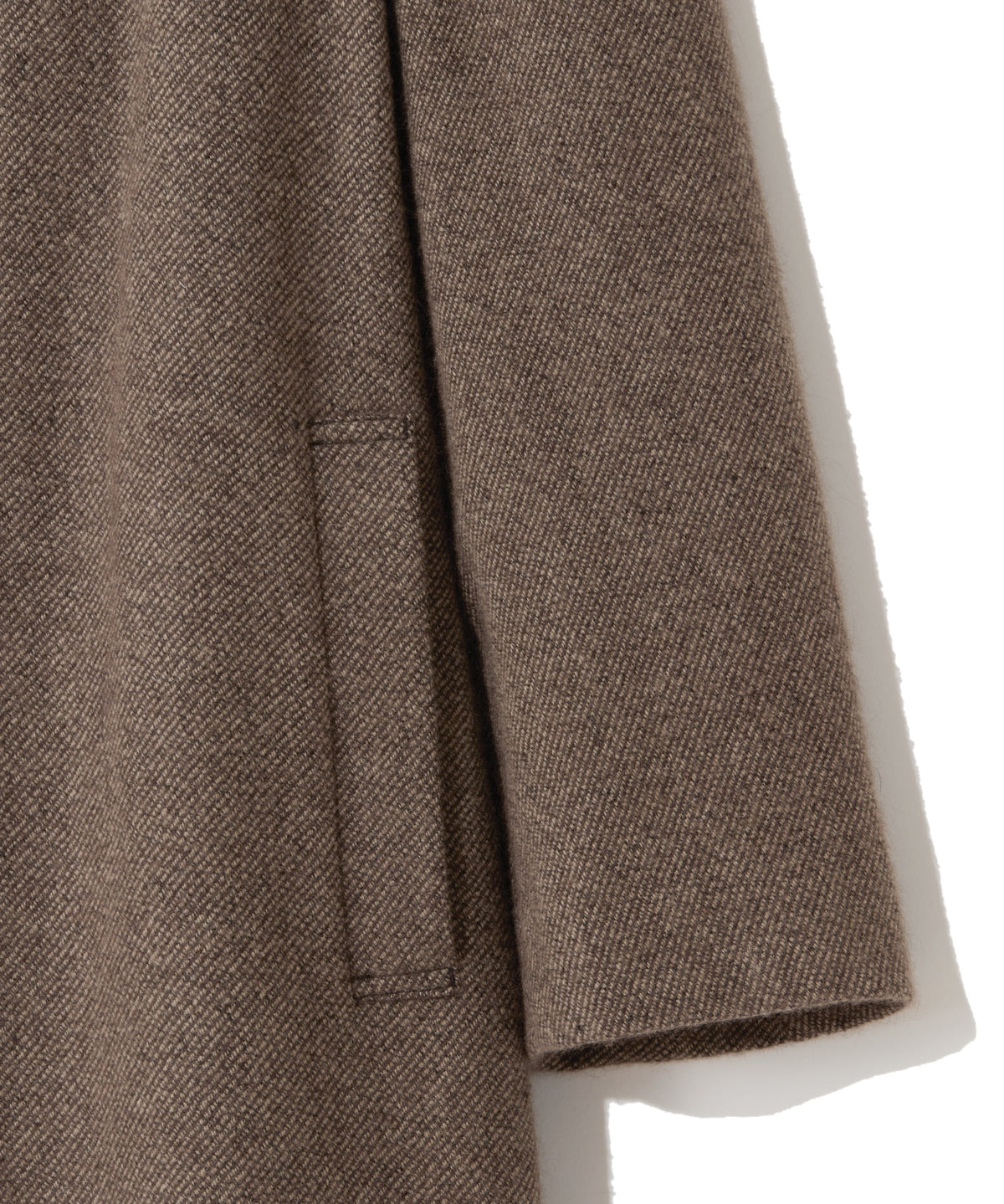 WOOL ANGOLA TWILL / GENTLE SHOULDER COAT