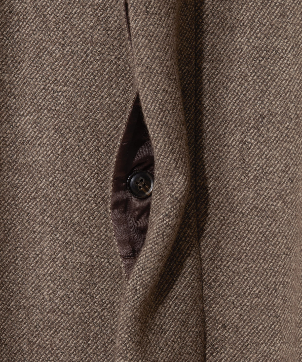 WOOL ANGOLA TWILL / GENTLE SHOULDER COAT