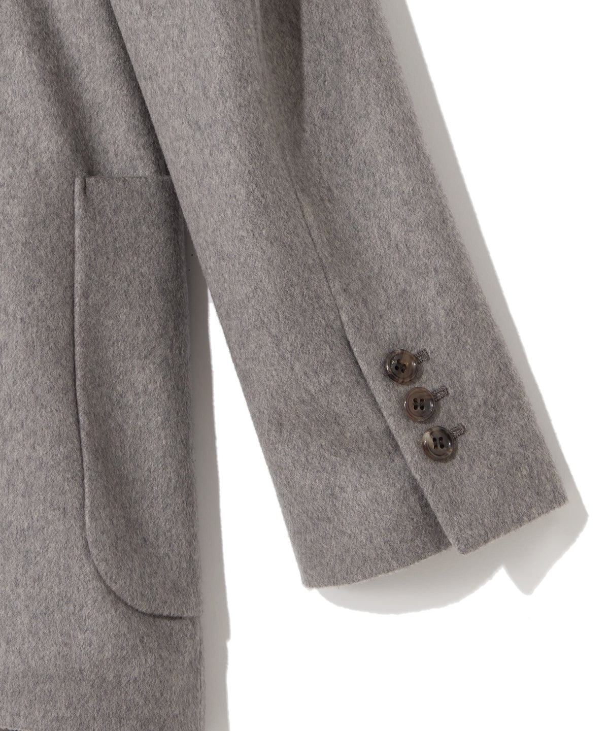 WOOL BEAVER /  DOUBLE  POCKET JACKET