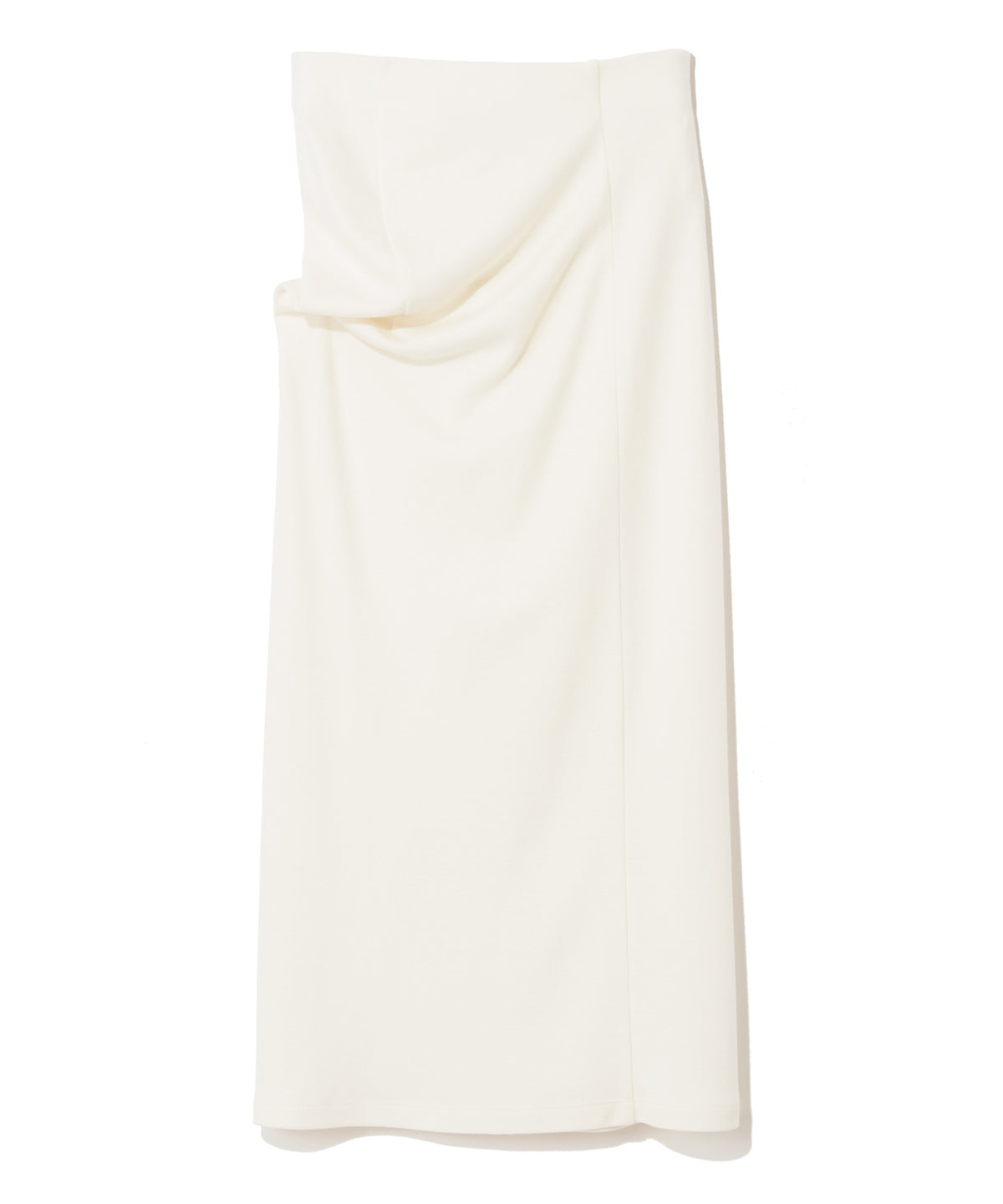 WOOL JERSEY / NUANCE DRAPED JERSEY SKIRT