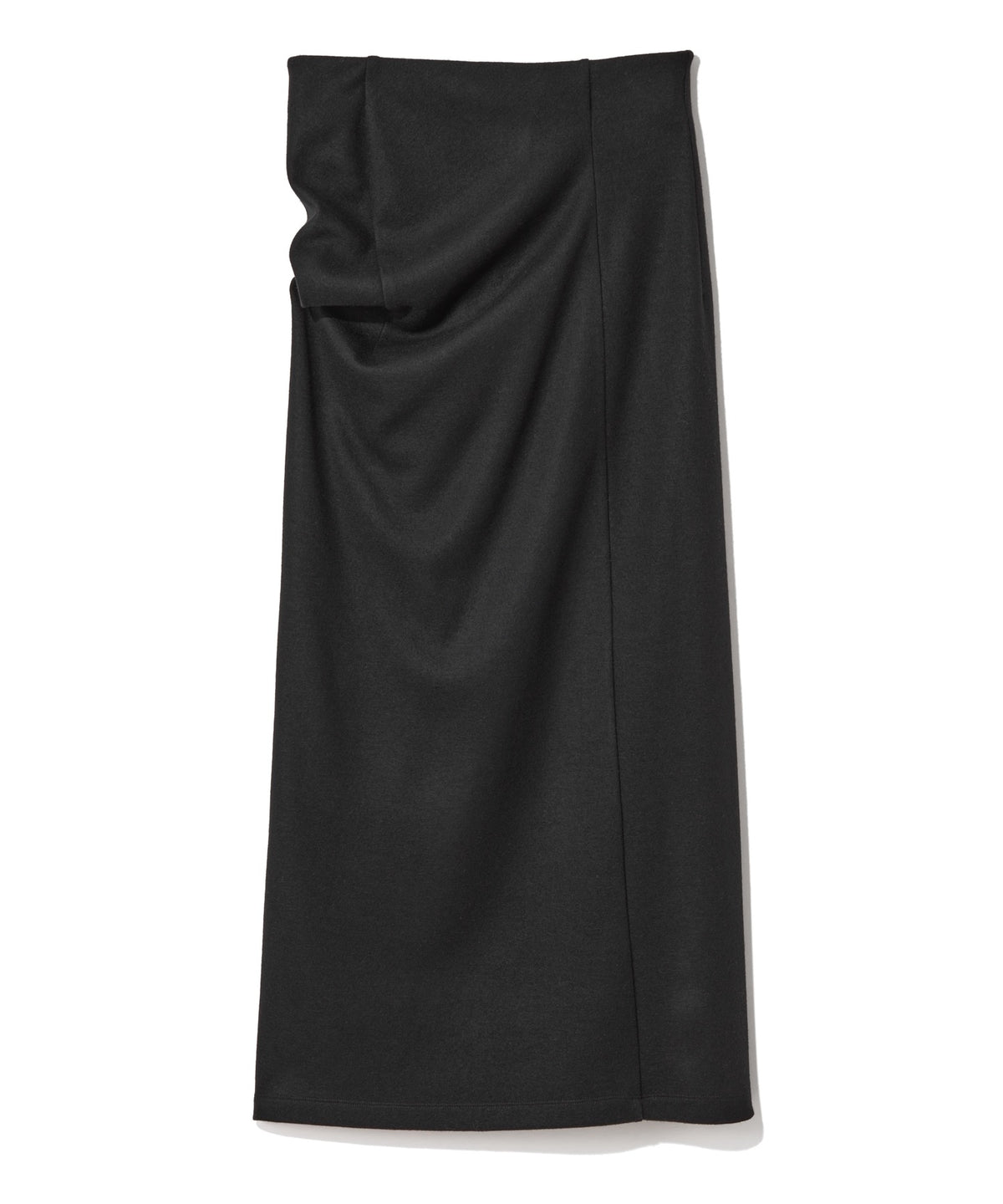 WOOL JERSEY / NUANCE DRAPED JERSEY SKIRT