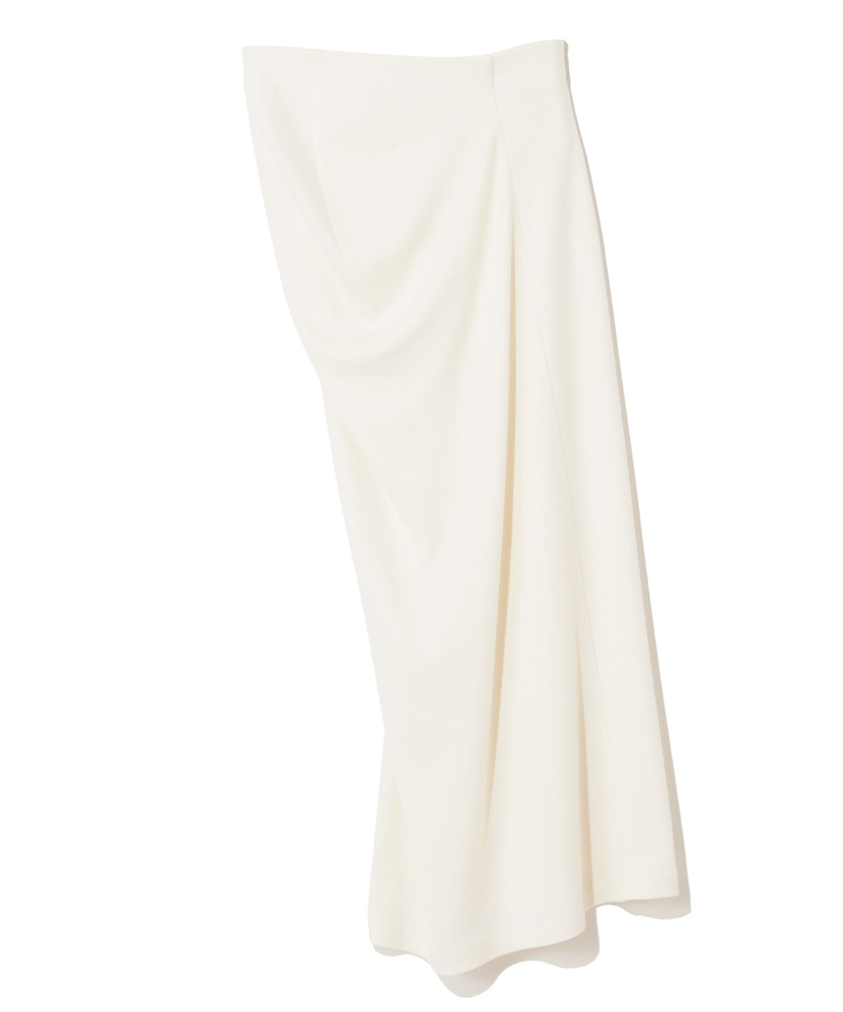 WOOL JERSEY / NUANCE DRAPED JERSEY SKIRT