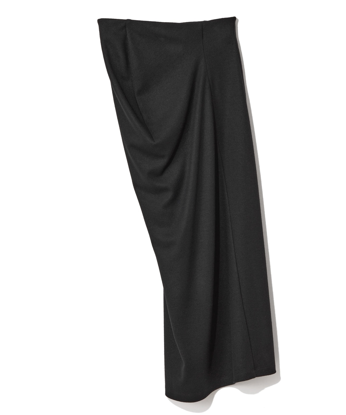 WOOL JERSEY / NUANCE DRAPED JERSEY SKIRT